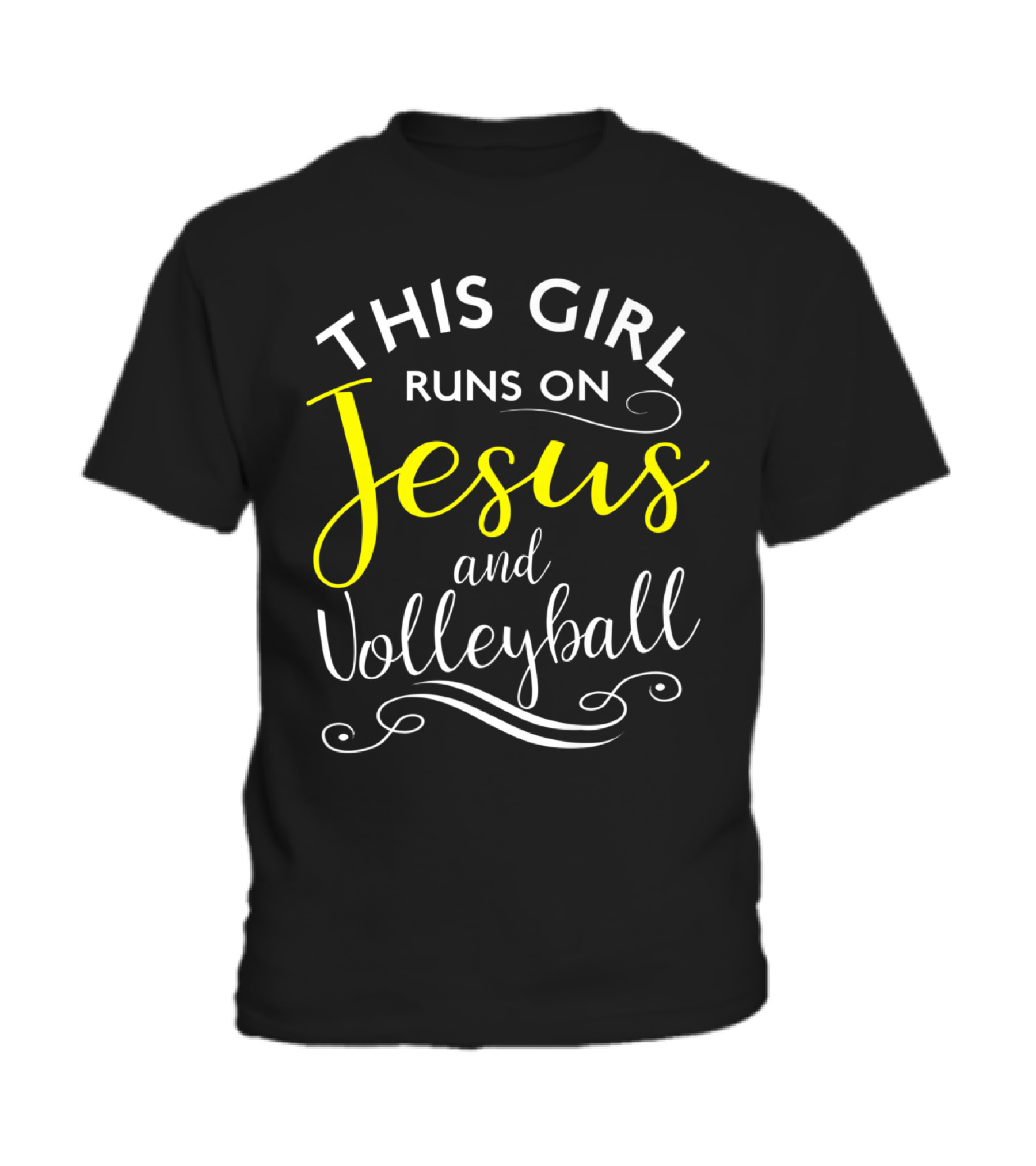 This Girl Runs On Jesus And Volley_1 Toddler T-Shirt