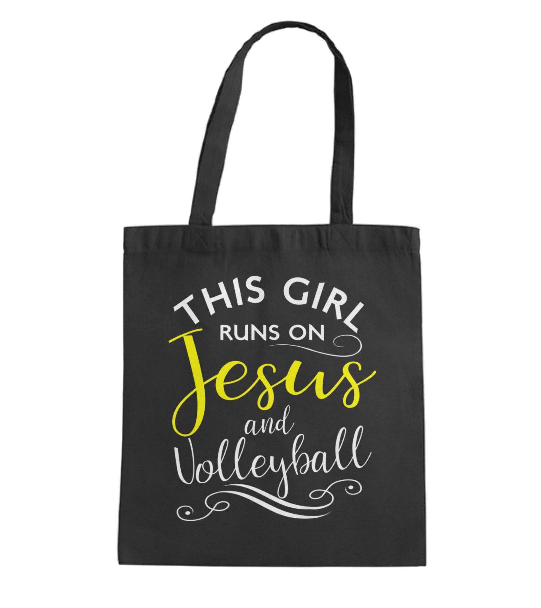 This Girl Runs On Jesus And Volley_1 Tote Bag This Girl Runs On Jesus And Volley_1 Tote Bag