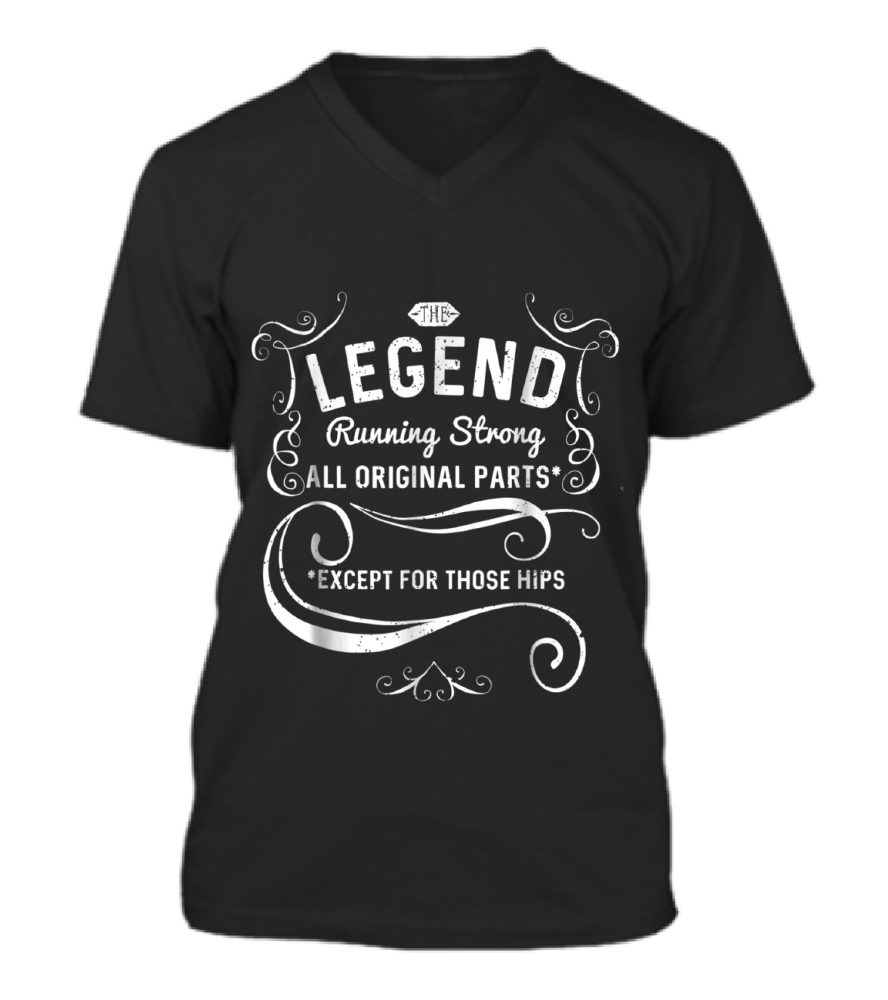Original Parts Funny Both Hips Replaced V-Neck Unisex T-Shirt
