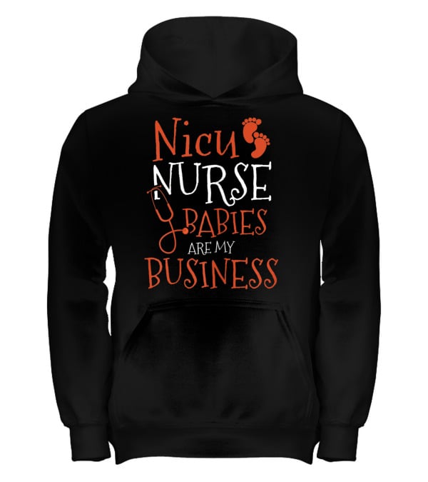 Womens Nicu Nurse Babies are my Bus Kids Hoodie