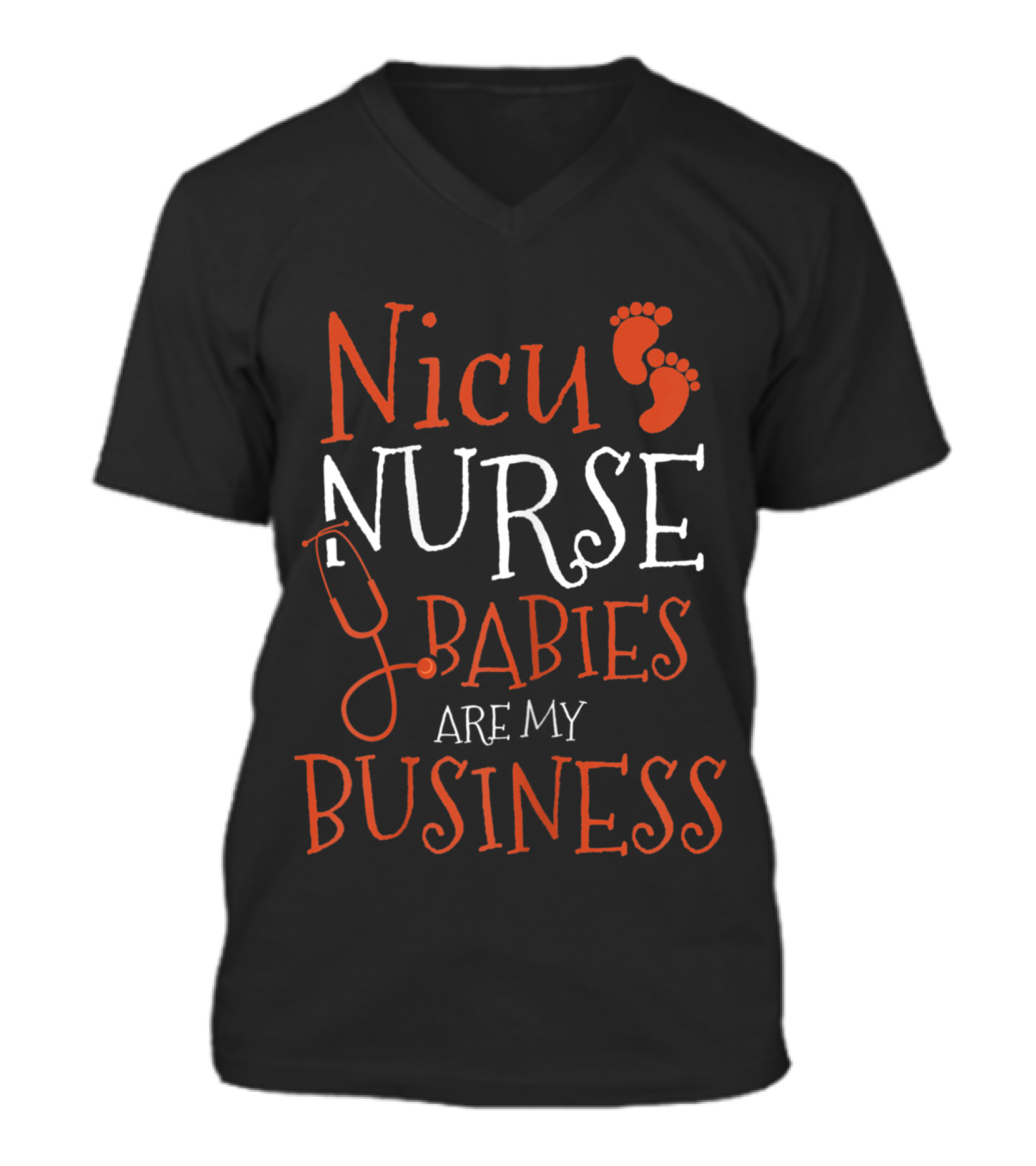 Womens Nicu Nurse Babies are my Bus V-Neck Unisex T-Shirt