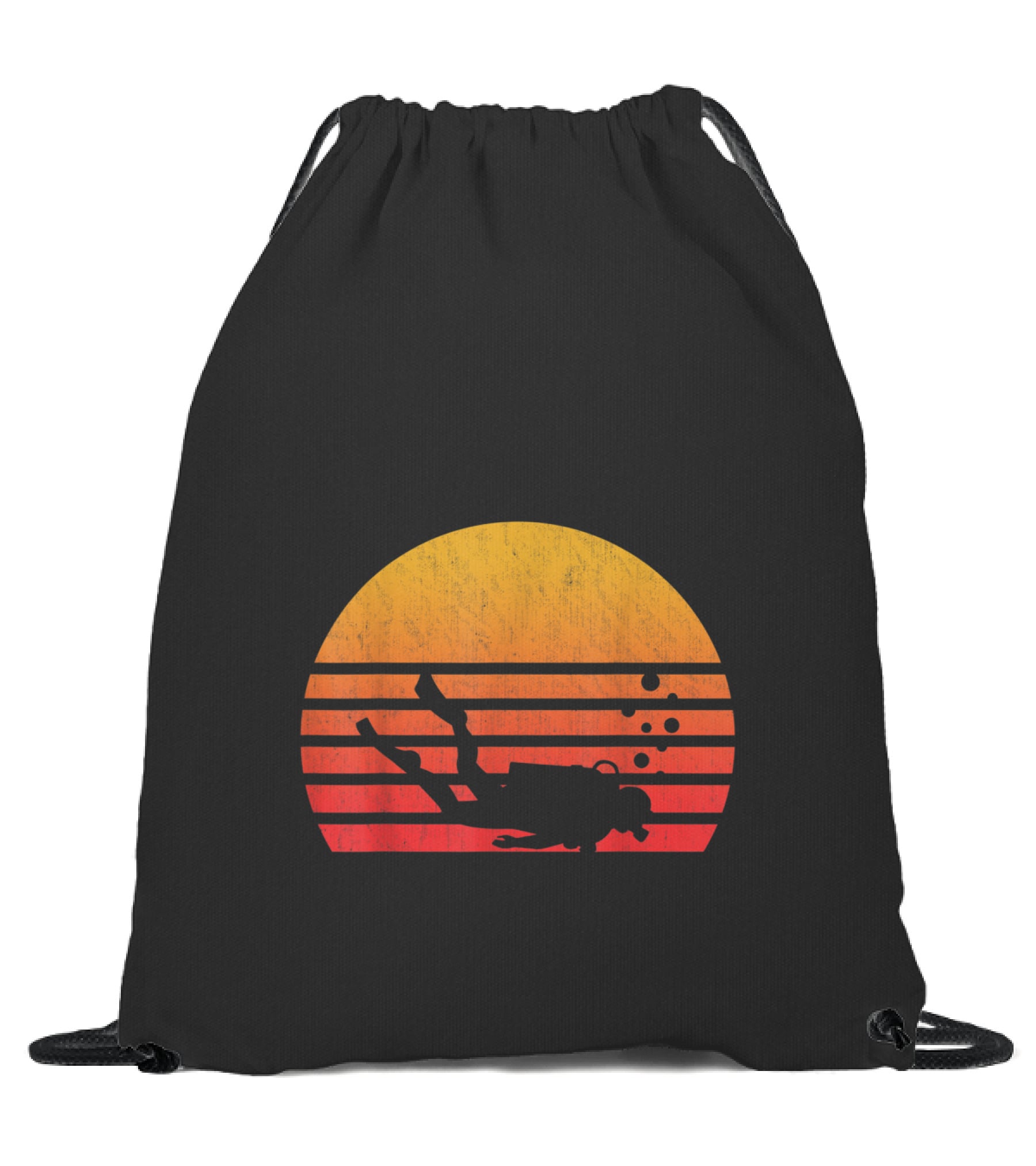 Vintage Retro Sunset Scub...Drawstring Bag Vintage Retro Sunset Scub...Drawstring Bag