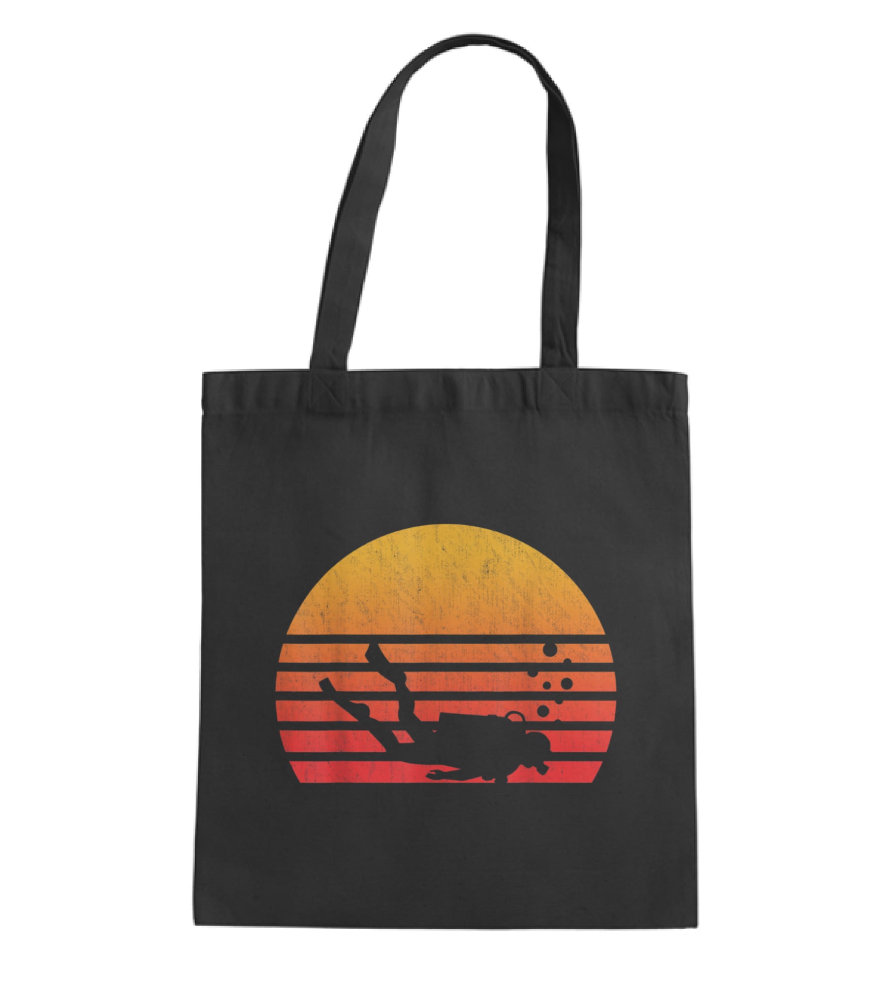 Vintage Retro Sunset Scuba Diving Tote Bag Vintage Retro Sunset Scuba Diving Tote Bag