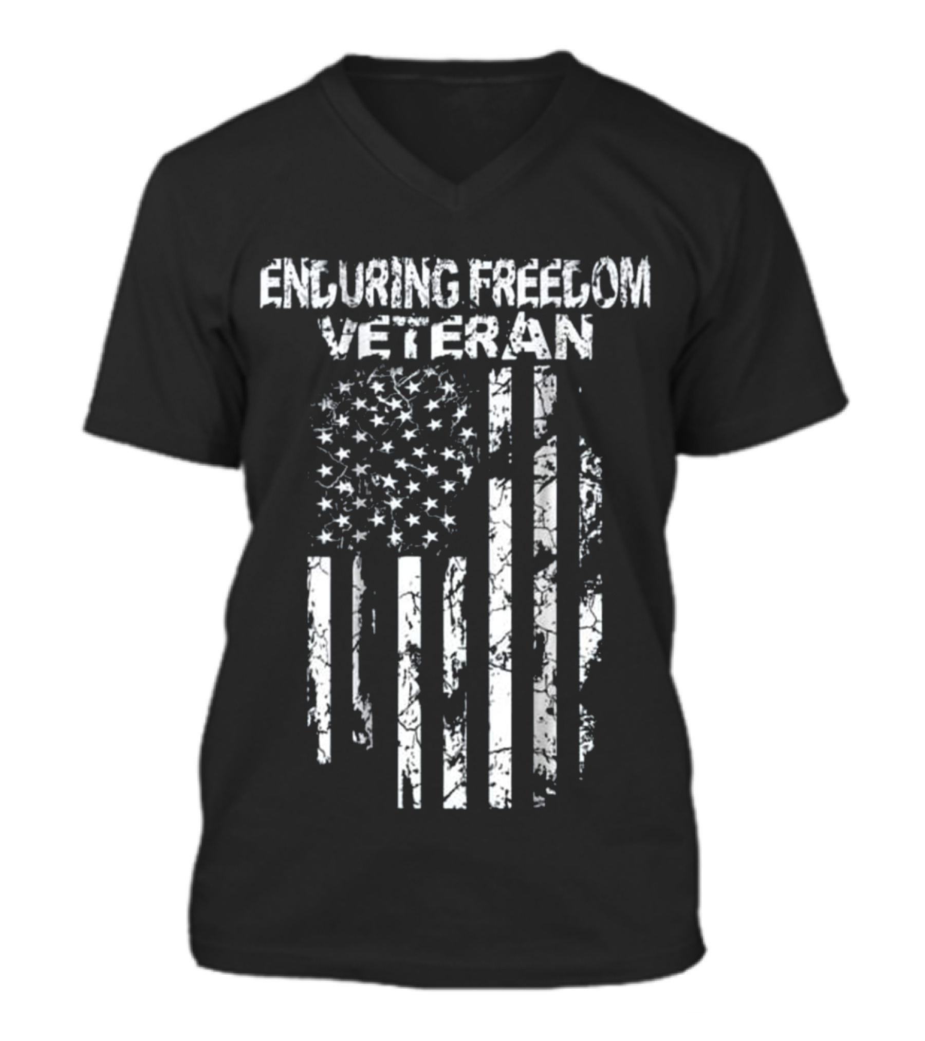 Military Veteran T s for Men - Enduri V-Neck Unisex T-Shirt