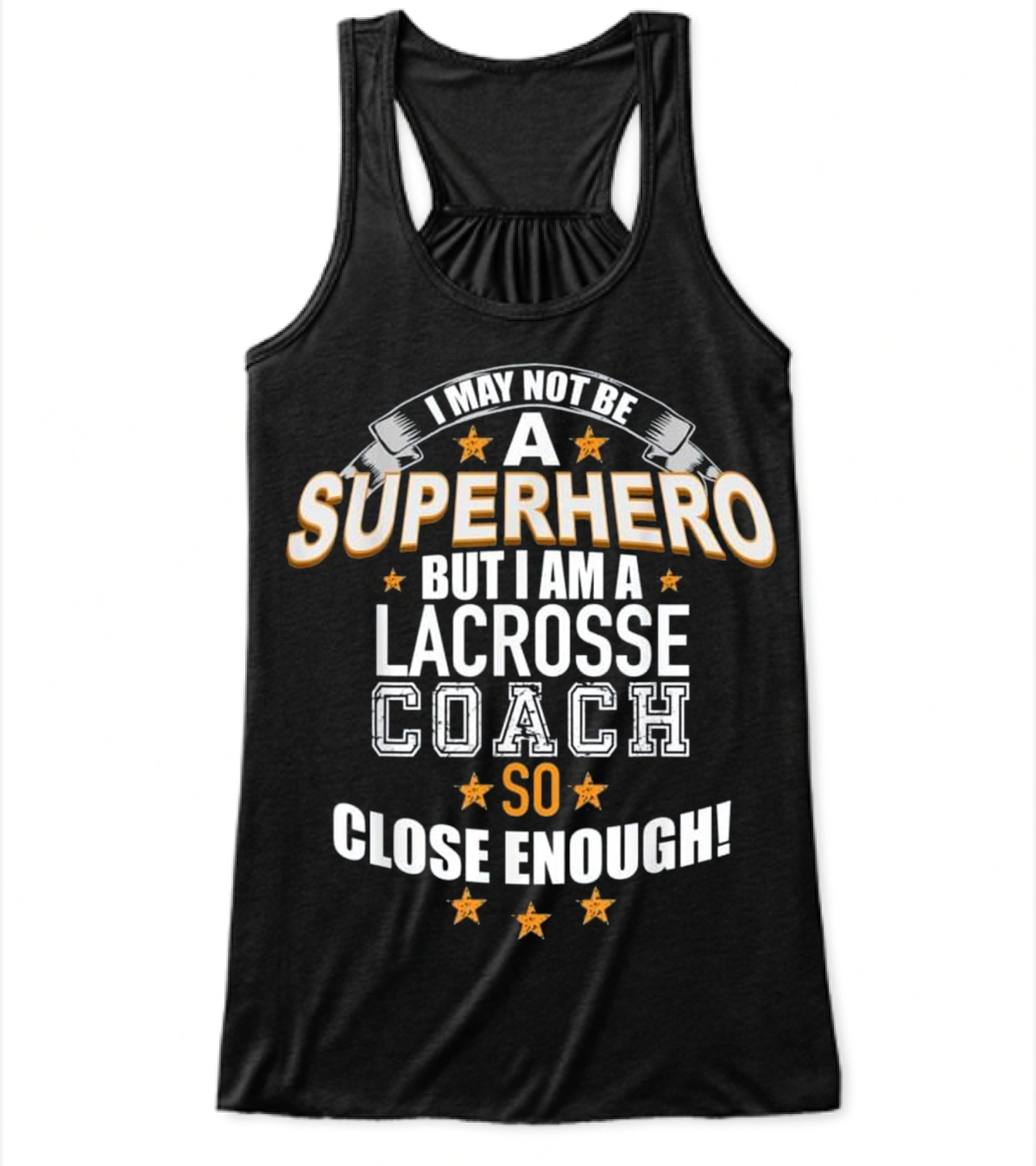 Lacrosse Coach Superhero Gift Shi Flowy Tank Top