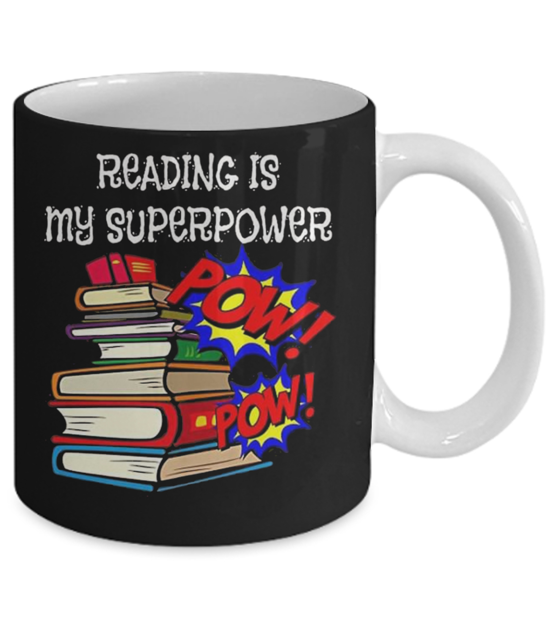Reading Is My Super Power Superhe Mug