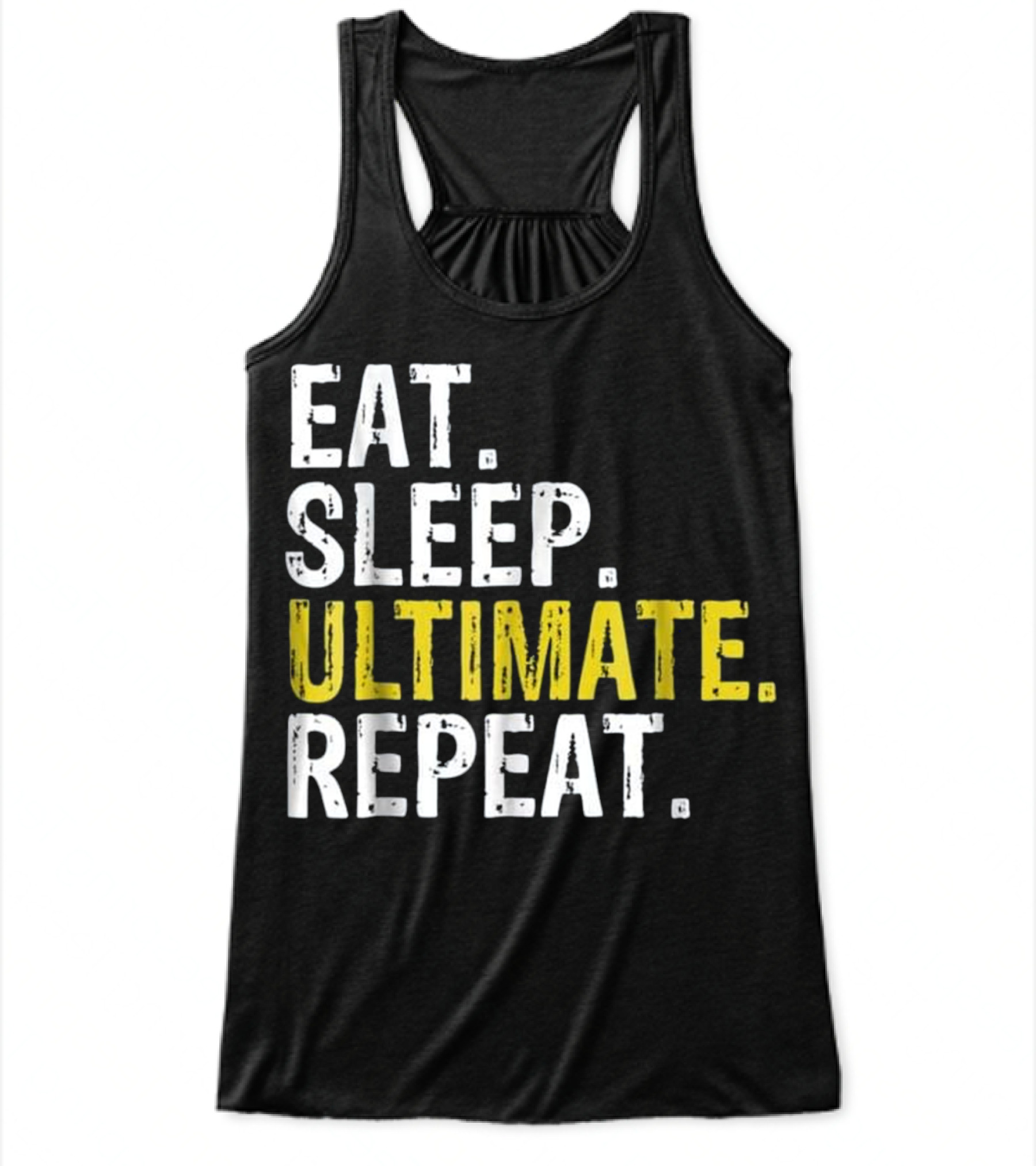 Eat Sleep Ultimate Frisbee Repea Flowy Tank Top