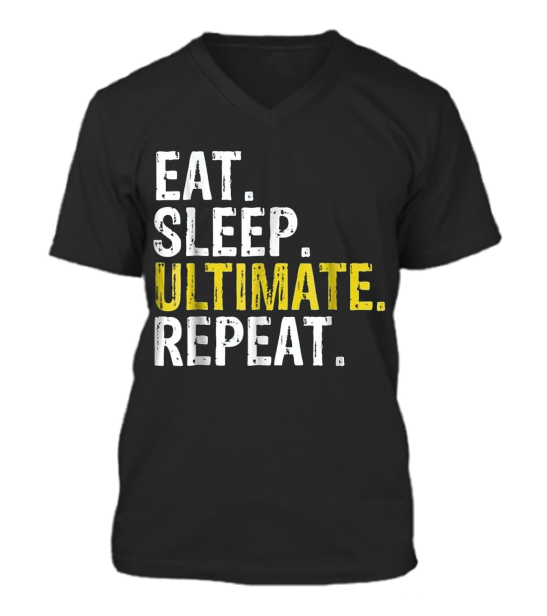Eat Sleep Ultimate Frisbee Repea V-Neck Unisex T-Shirt