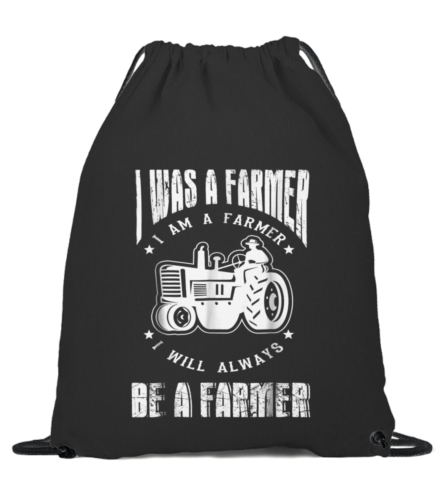 I Was A Farmer I Am A Far...Drawstring Bag I Was A Farmer I Am A Far...Drawstring Bag