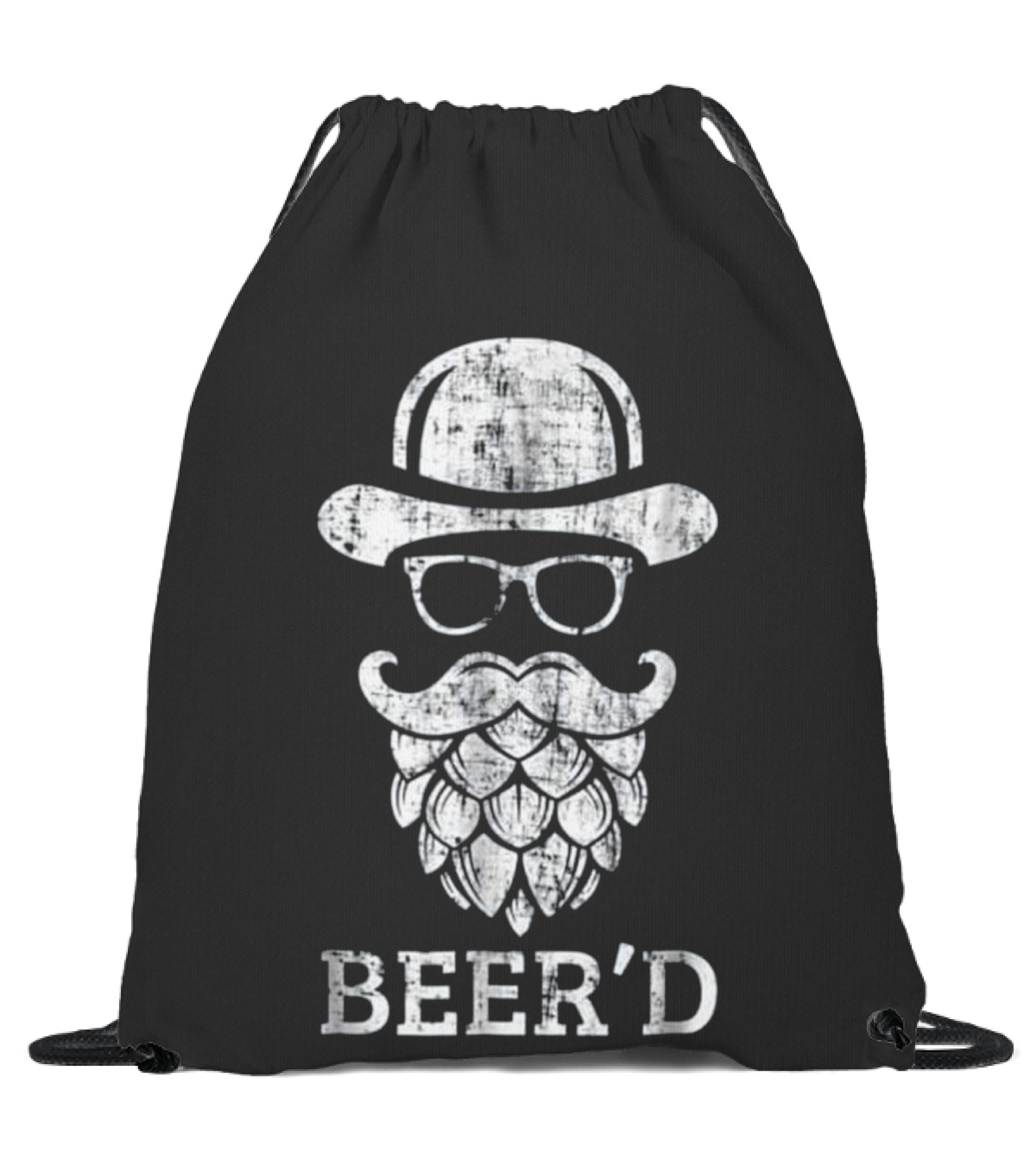 Beerd Funny Beard Hop He Drawstring Bag 