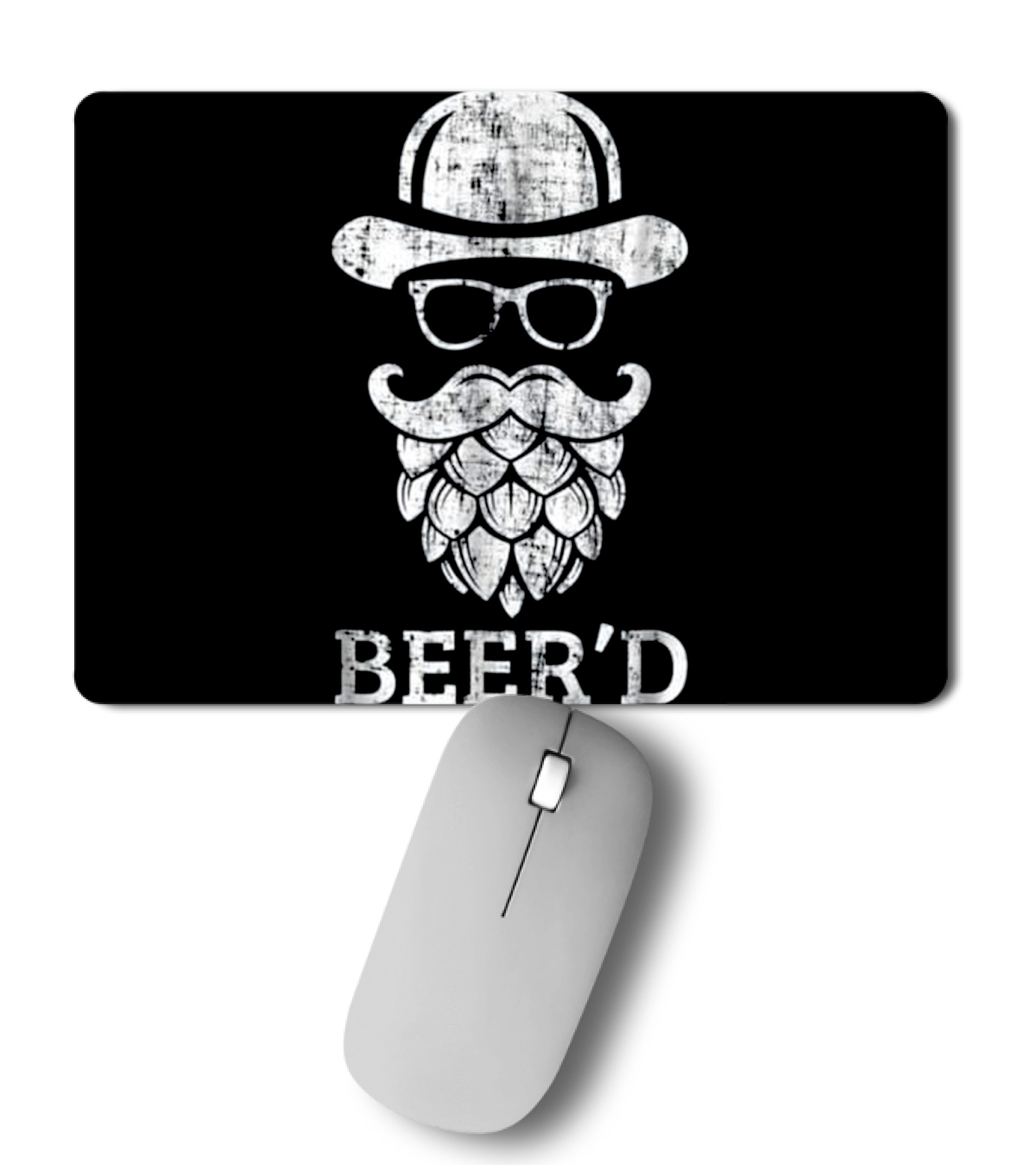 Beerd Funny Beard Hop He Mousepad