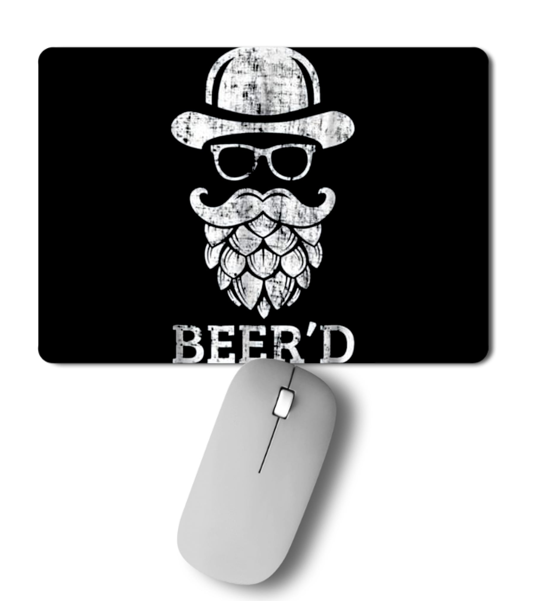 Beerd Funny Beard Hop He Mousepad Beerd Funny Beard Hop He Mousepad