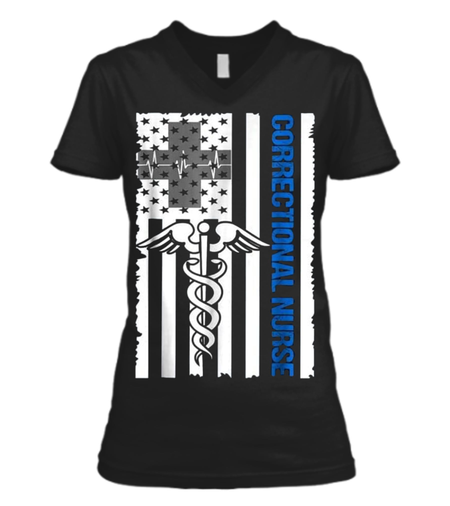 Correctional Nurse V-Neck Womens T-Shirt Correctional Nurse V-Neck Womens T-Shirt