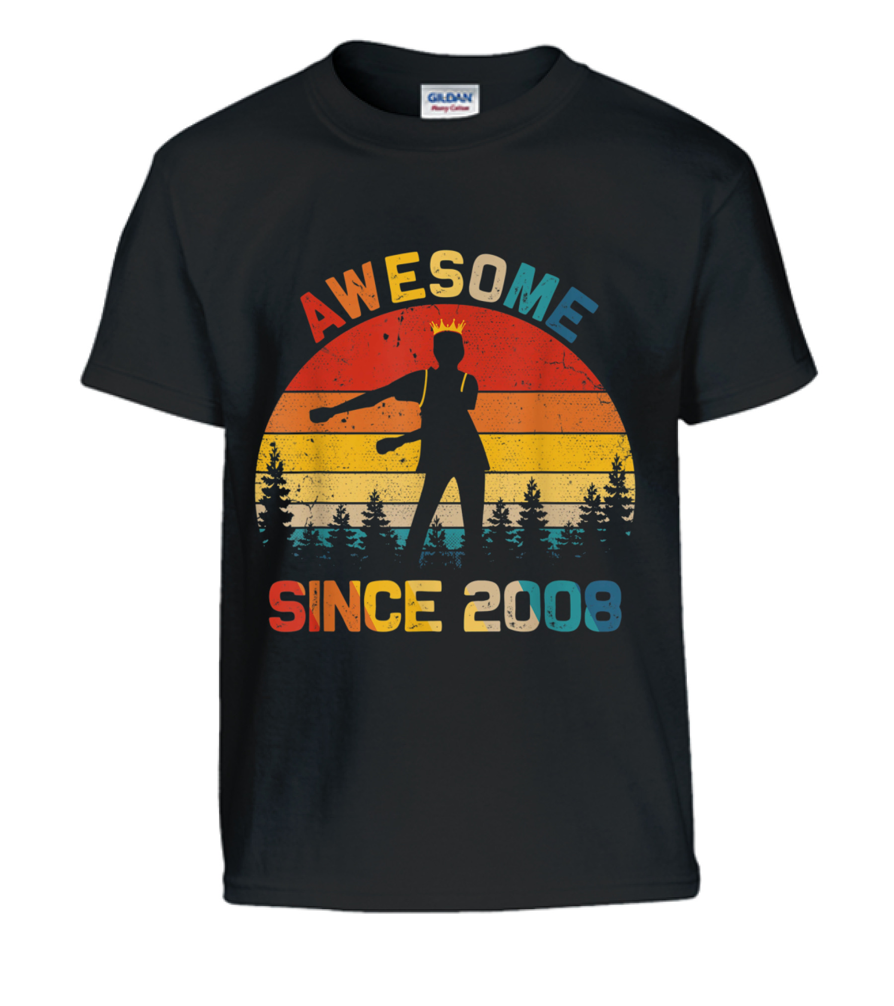 11th Birthday Gift Awesome Since 2008 Fl Kids T-Shirt