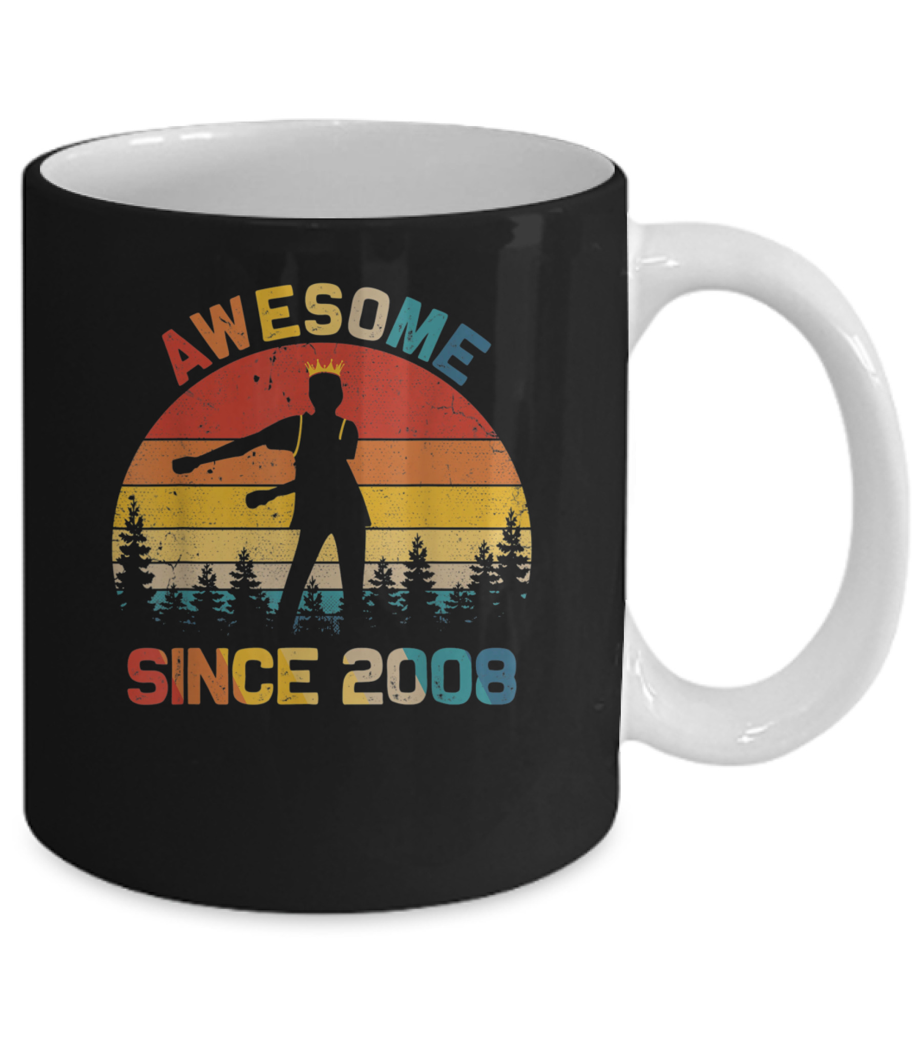 11th Birthday Gift Awesome Since 2008 Fl Mug