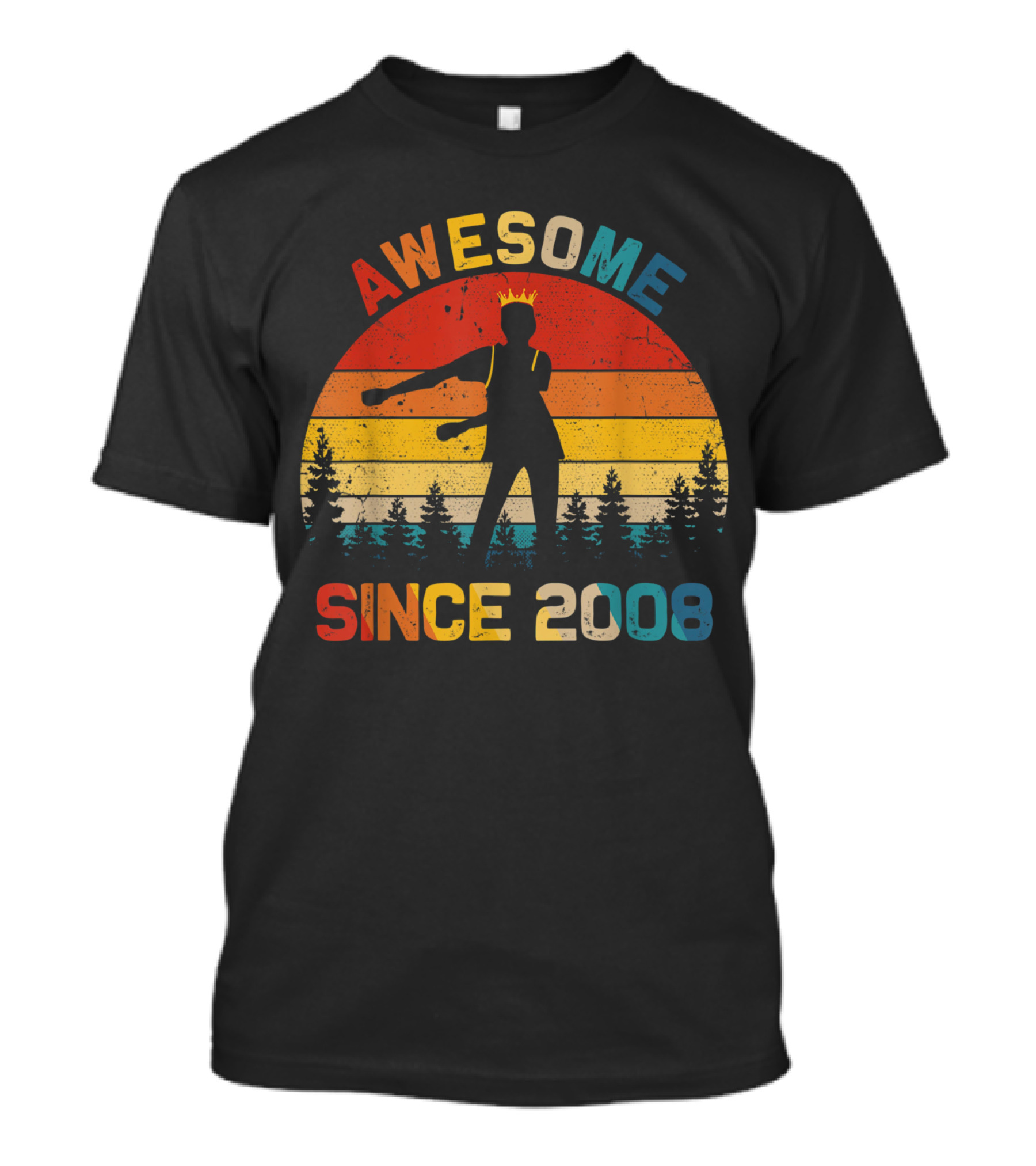 11th Birthday Gift Awesome Since 2008 Fl T-Shirt