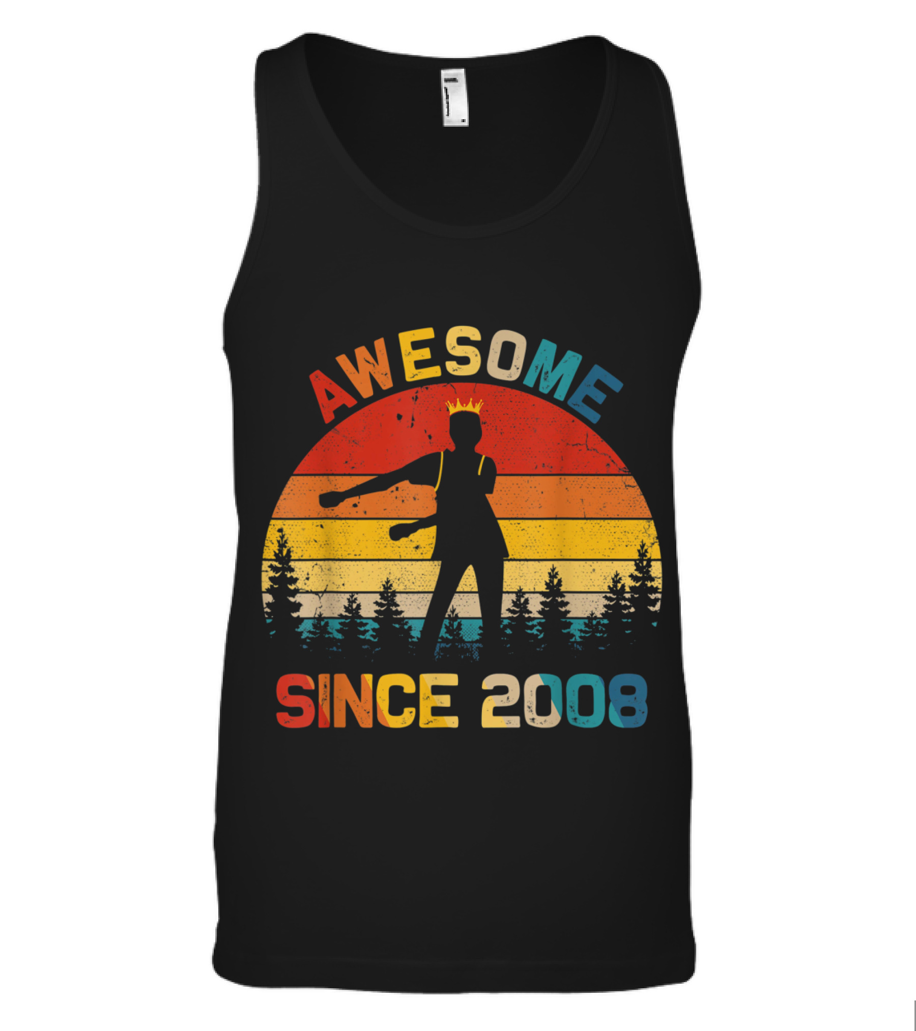 11th Birthday Gift Awesome Since 2008 Fl Tank Top 11th Birthday Gift Awesome Since 2008 Fl Tank Top
