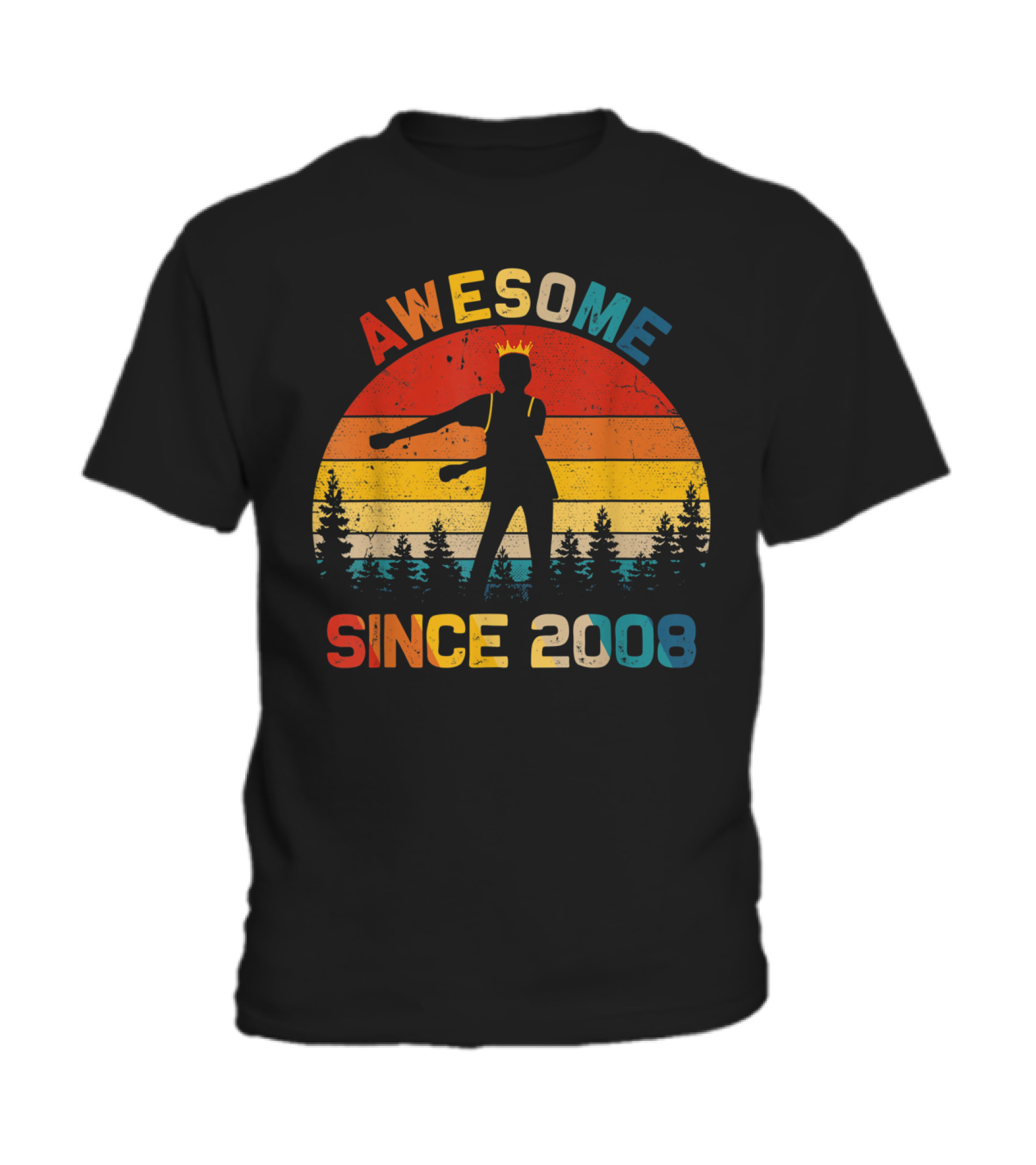 11th Birthday Gift Awesome Since 2008 Fl Toddler T-Shirt
