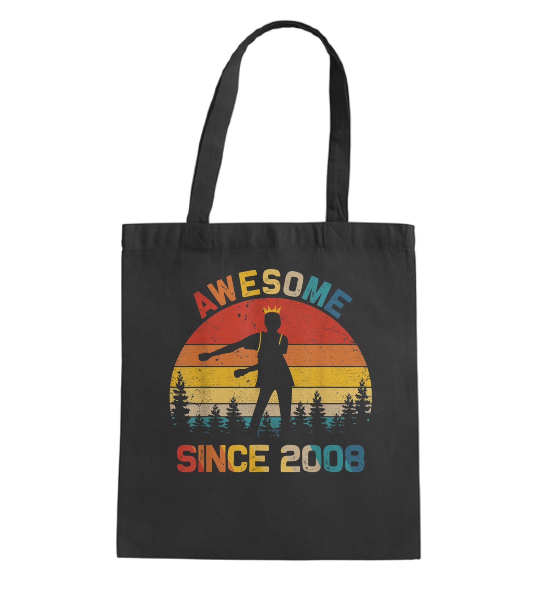 11th Birthday Gift Awesome Since 2008 Fl Tote Bag
