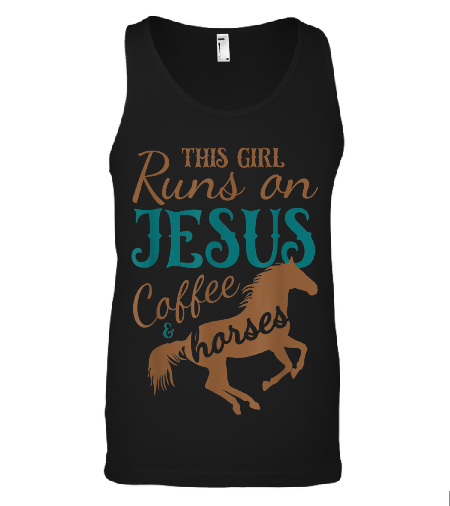This Girl Runs on Jesus Coffee & Tank Top