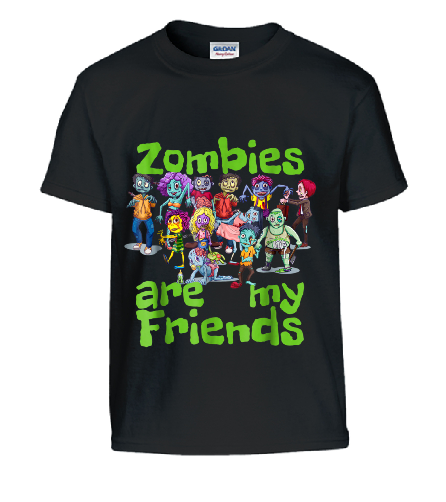 Original Zombies Are My Friends Ha Kids T-Shirt