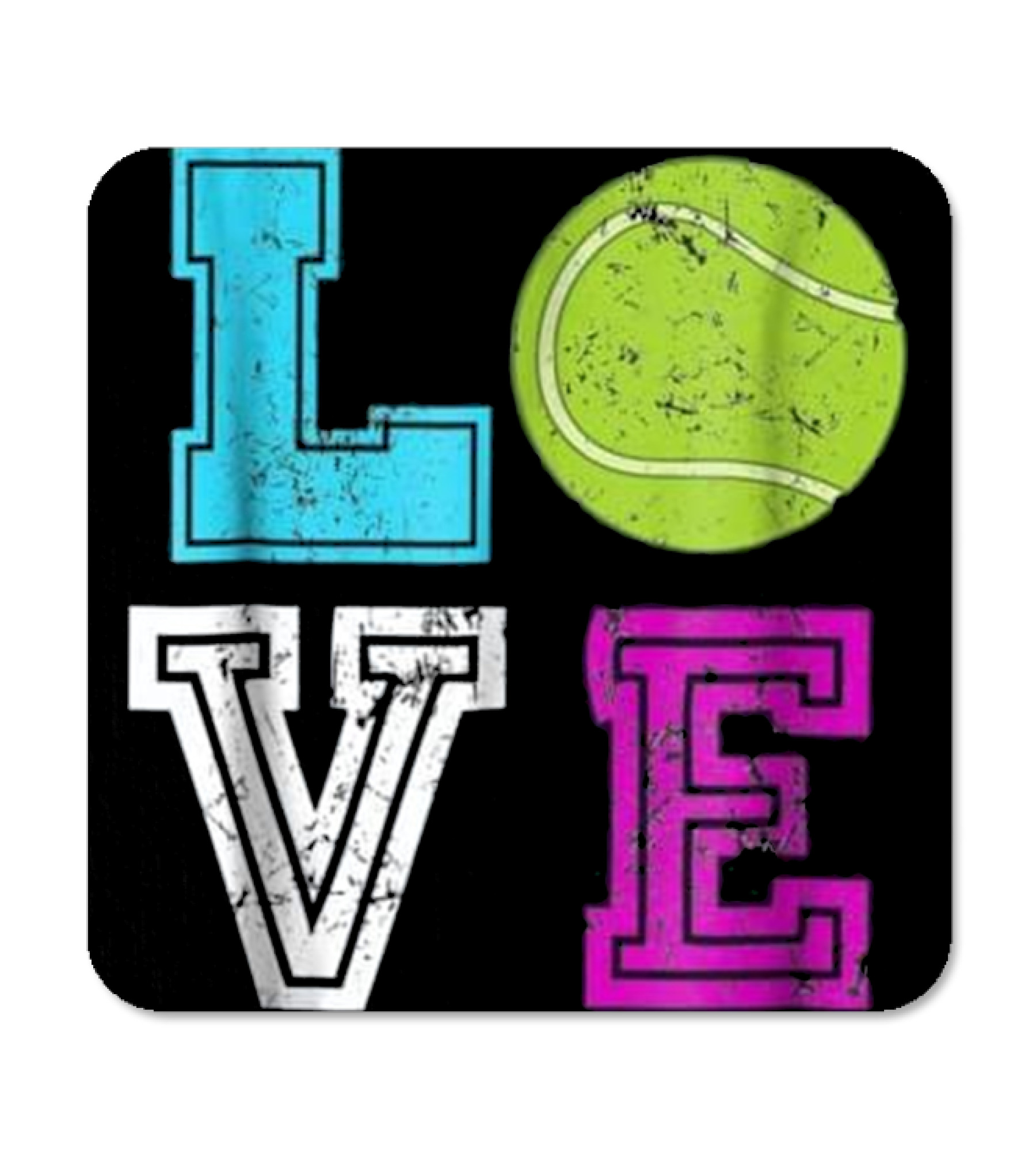 Vintage Retro Tennis Lover Gift Men Wome Coaster