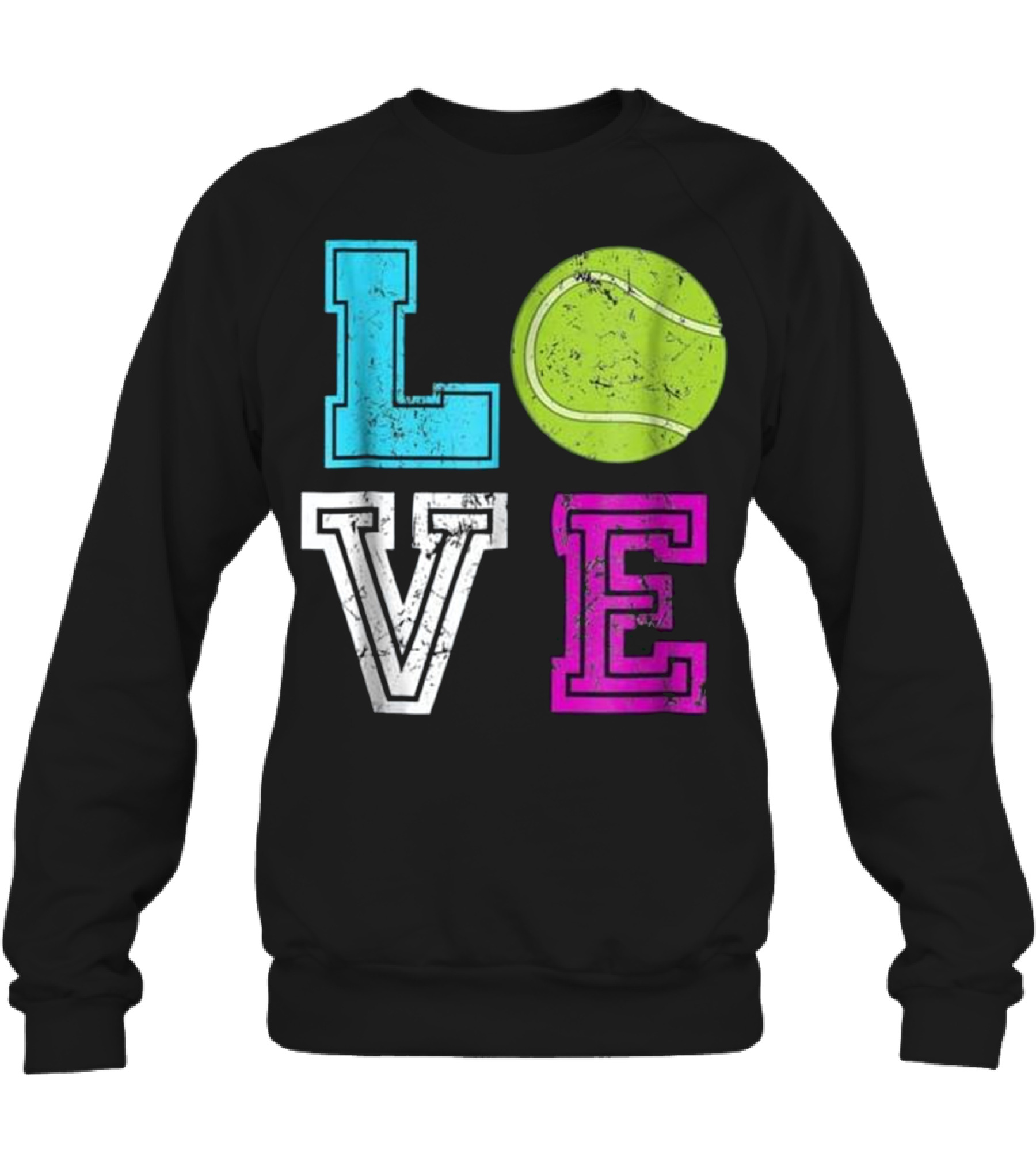 Vintage Retro Tennis Lover Gift Men Wome Crewneck Sweatshirt