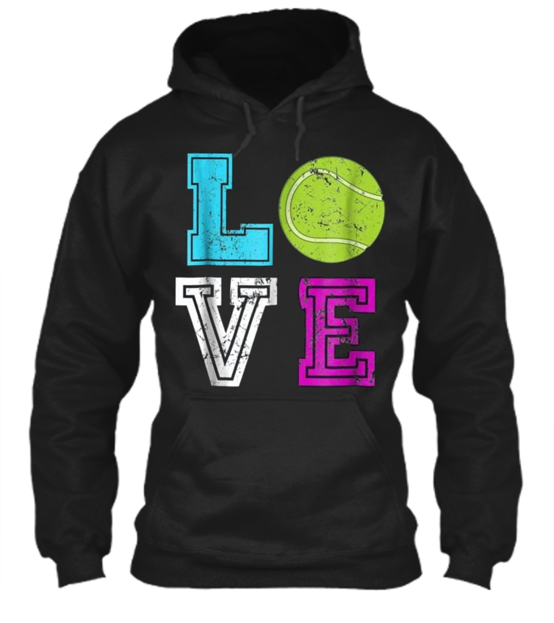 Vintage Retro Tennis Lover Gift Men Wome Hoodie