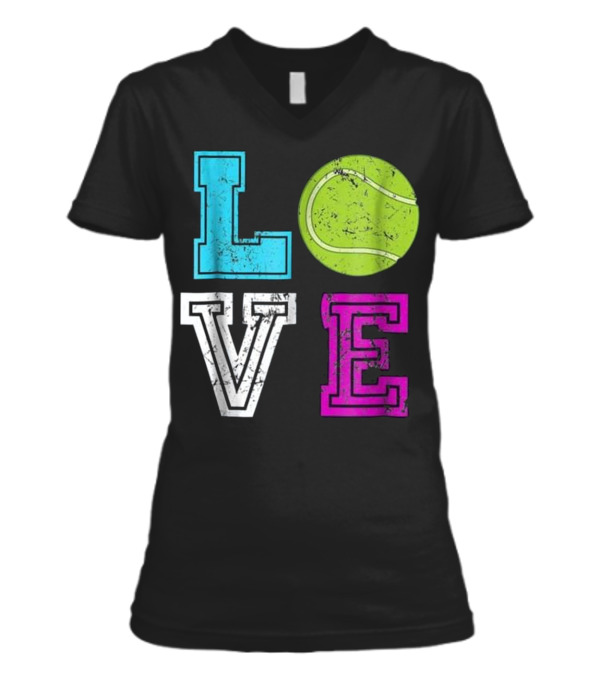 Vintage Retro Tennis Lover Gift Men Wome V-Neck Womens T-Shirt Vintage Retro Tennis Lover Gift Men Wome V-Neck Womens T-Shirt