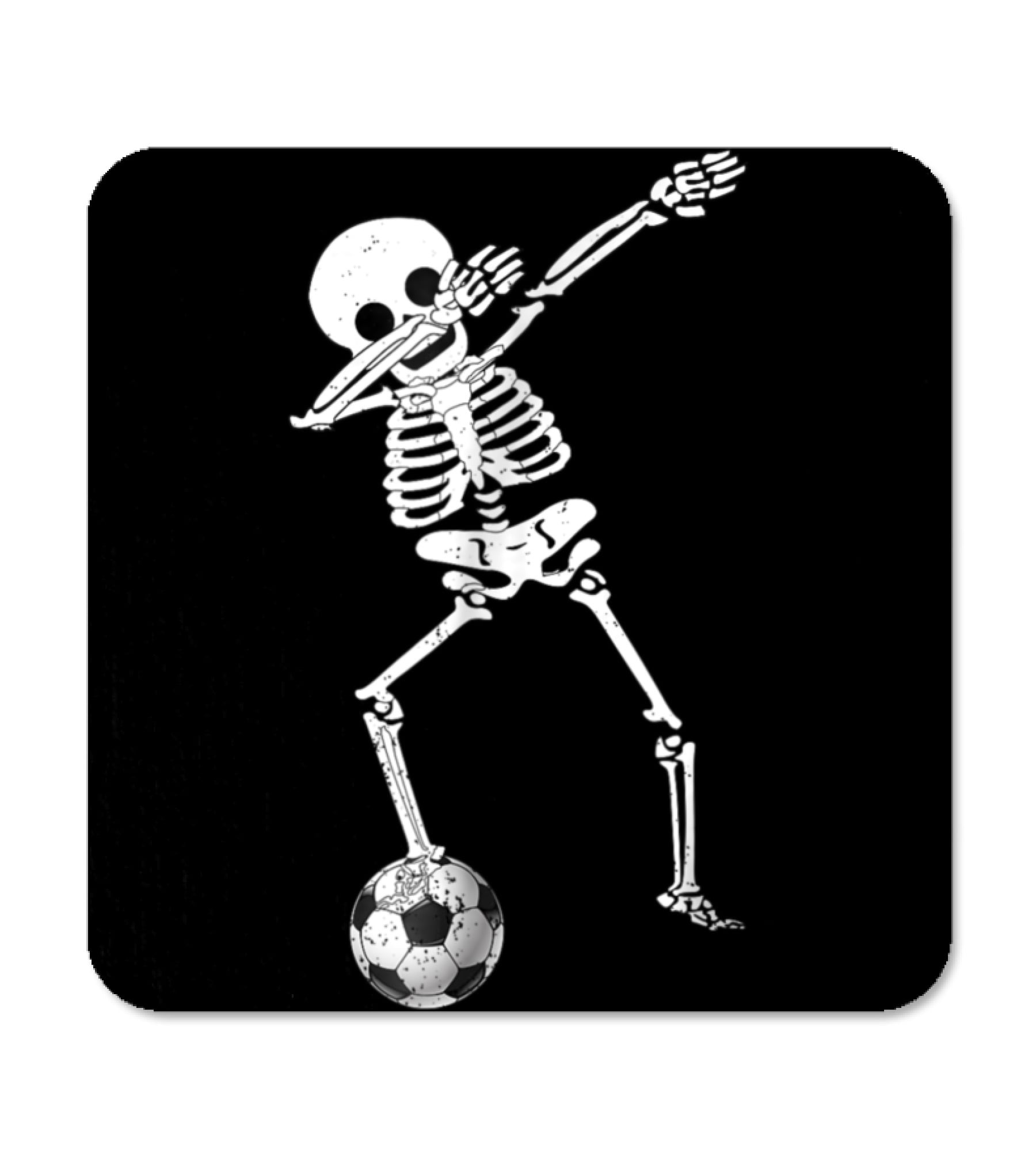 Halloween Dabbing Skeleton Soccer Dabbi Coaster Halloween Dabbing Skeleton Soccer Dabbi Coaster
