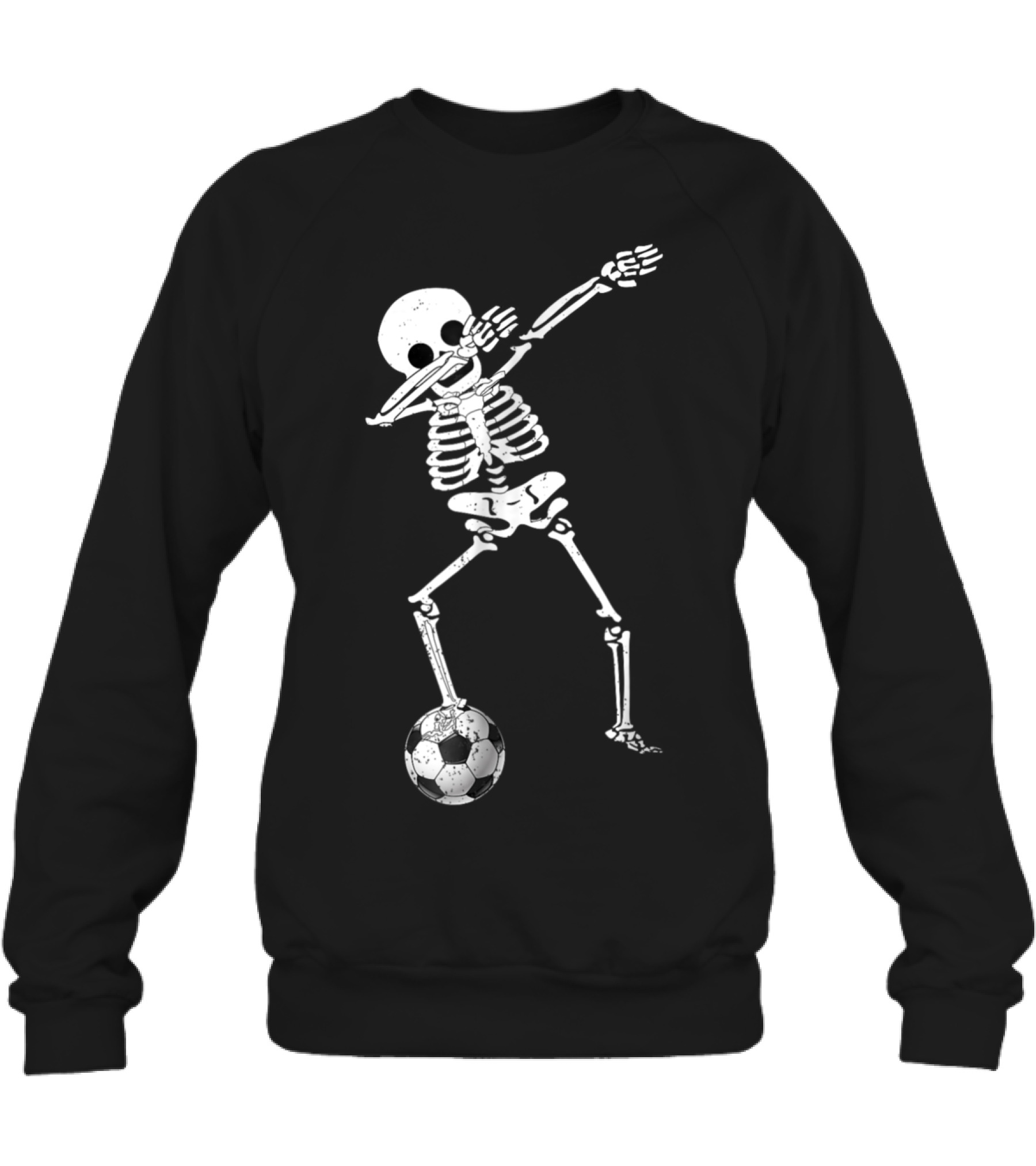 Halloween Dabbing Skeleton Soccer Dabbi Crewneck Sweatshirt