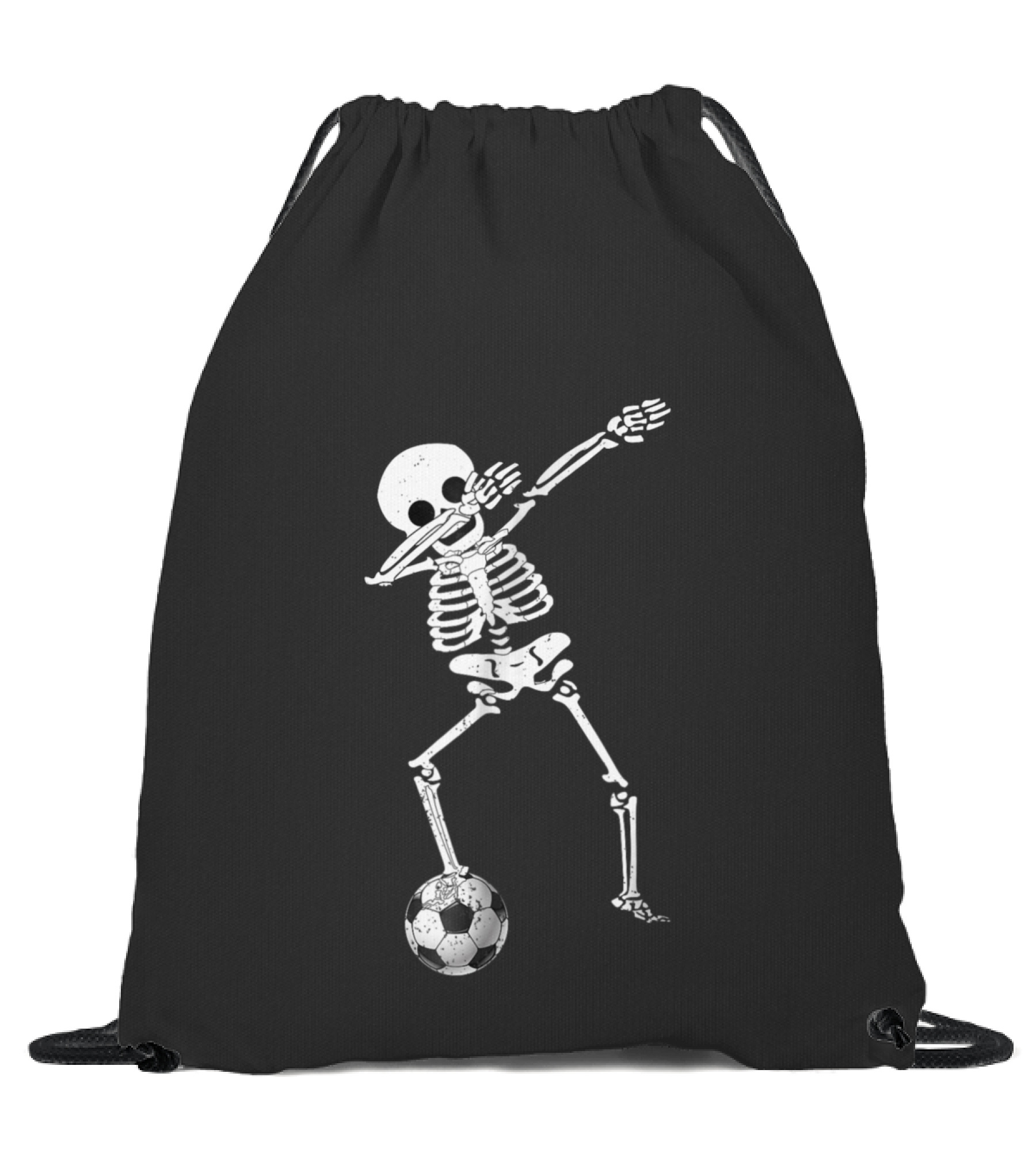 Halloween Dabbing Skeleto...Drawstring Bag 