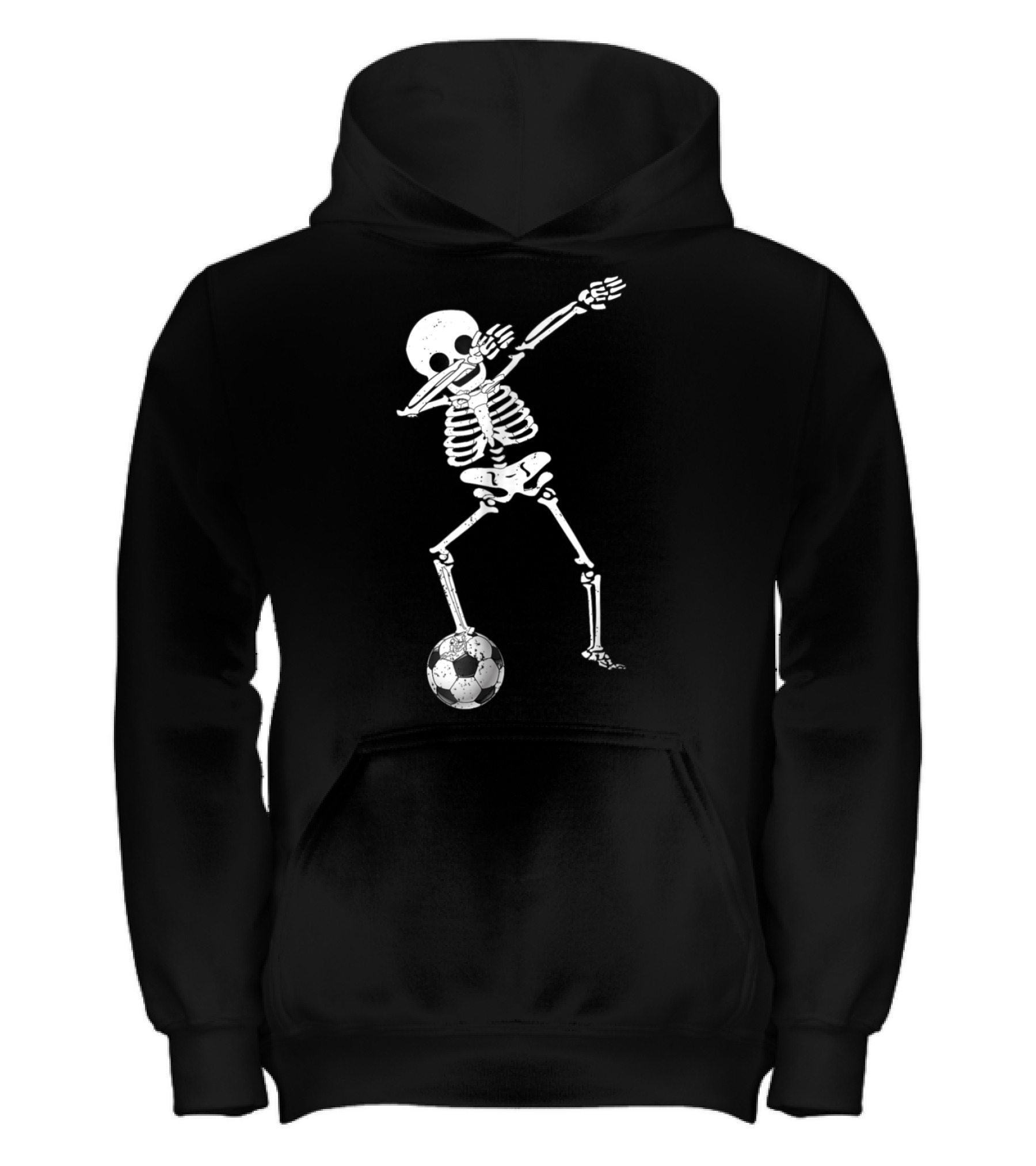 Halloween Dabbing Skeleton Soccer Dabbi Kids Hoodie