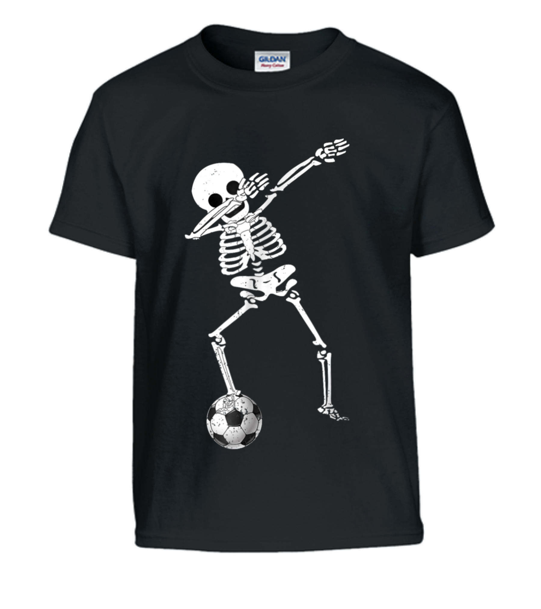 Halloween Dabbing Skeleton Soccer Dabbi Kids T-Shirt