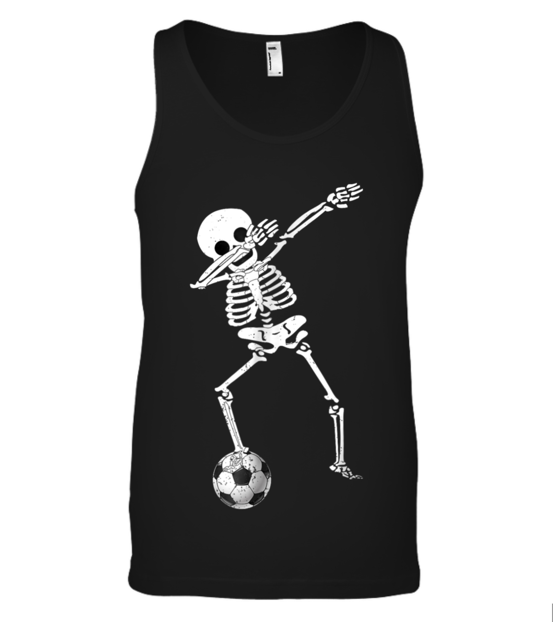 Halloween Dabbing Skeleton Soccer Dabbi Tank Top