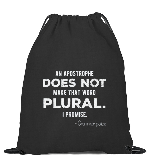 Funny Grammar Police for En Drawstring Bag Funny Grammar Police for En Drawstring Bag