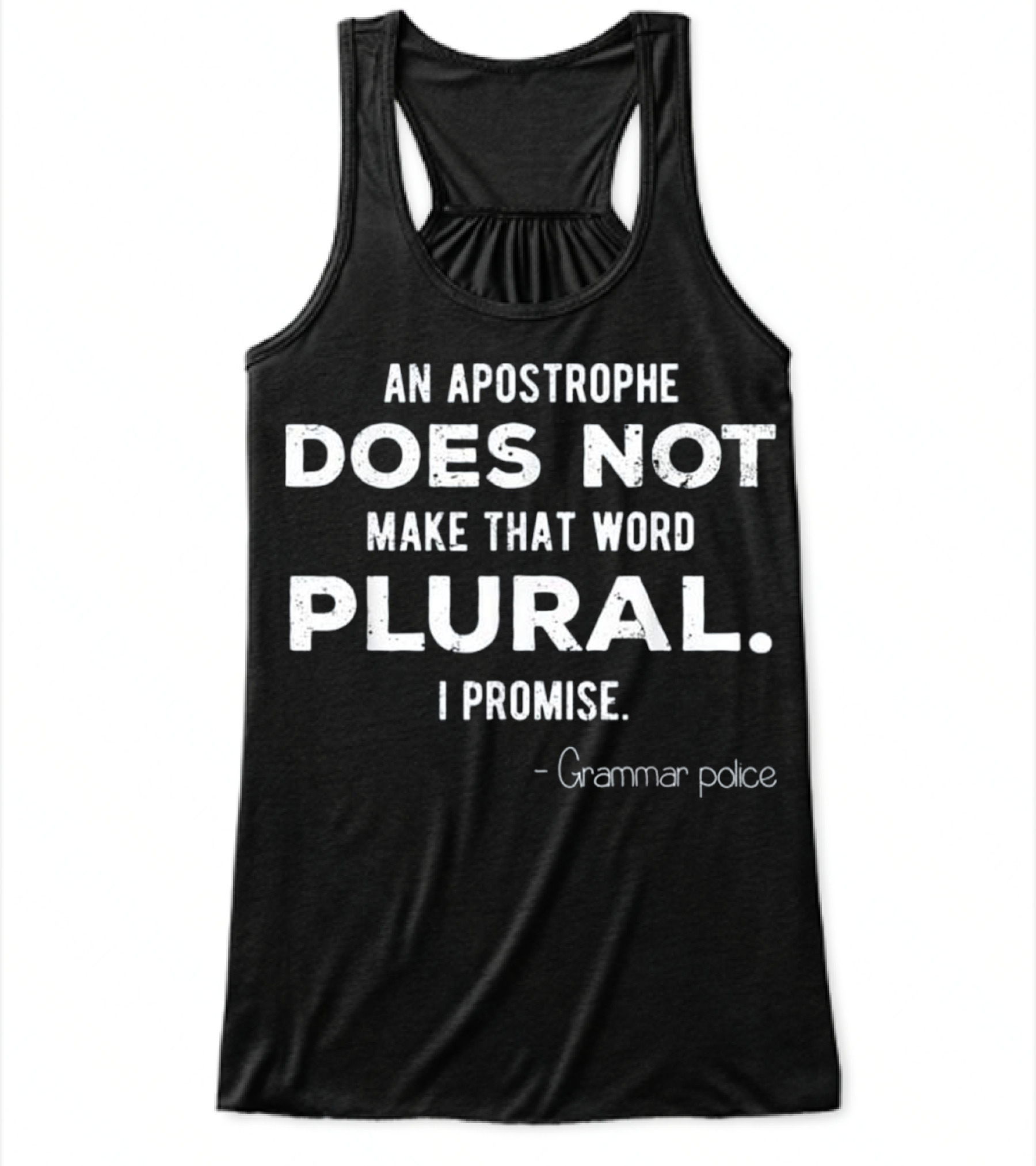 Funny Grammar Police for En Flowy Tank Top