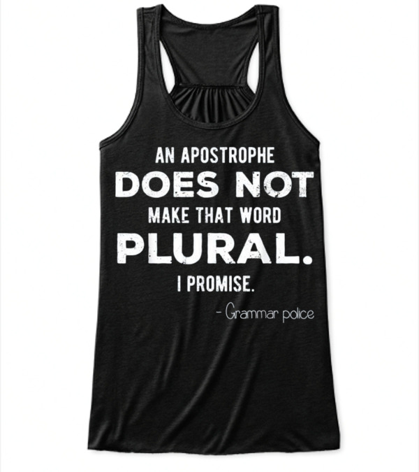Funny Grammar Police for En Flowy Tank Top Funny Grammar Police for En Flowy Tank Top
