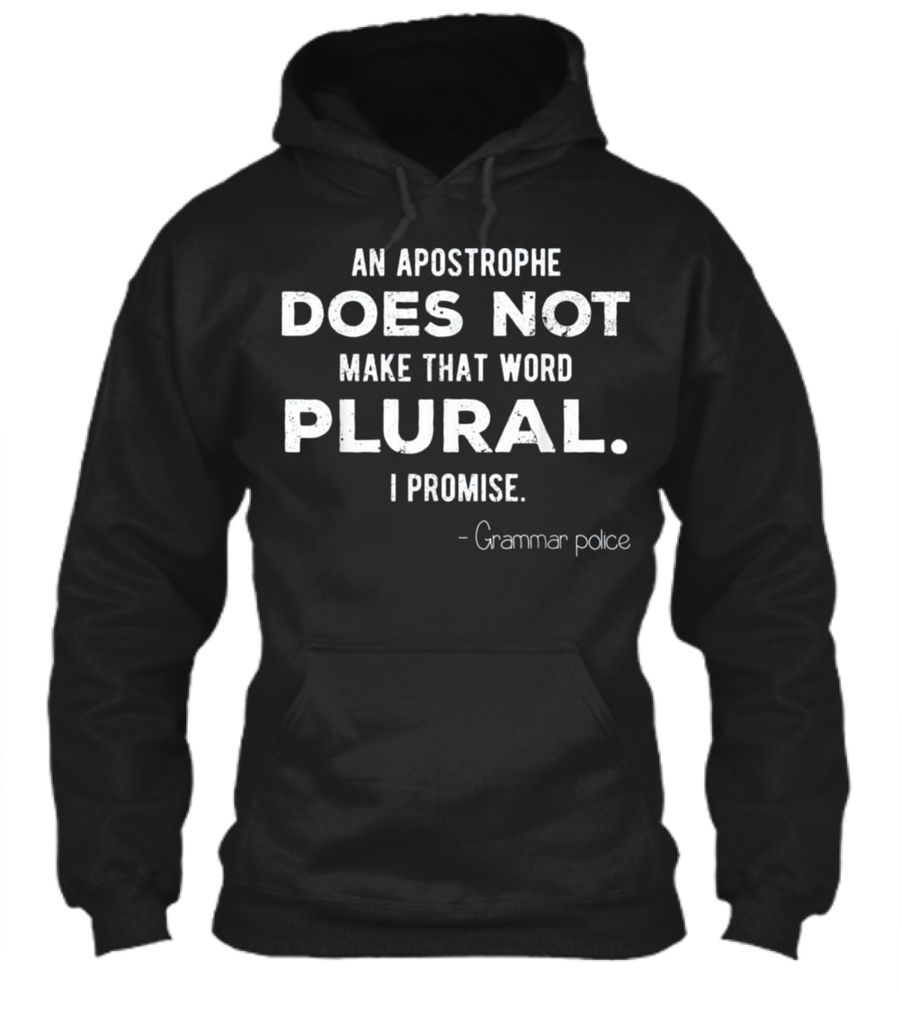 Funny Grammar Police for En Hoodie