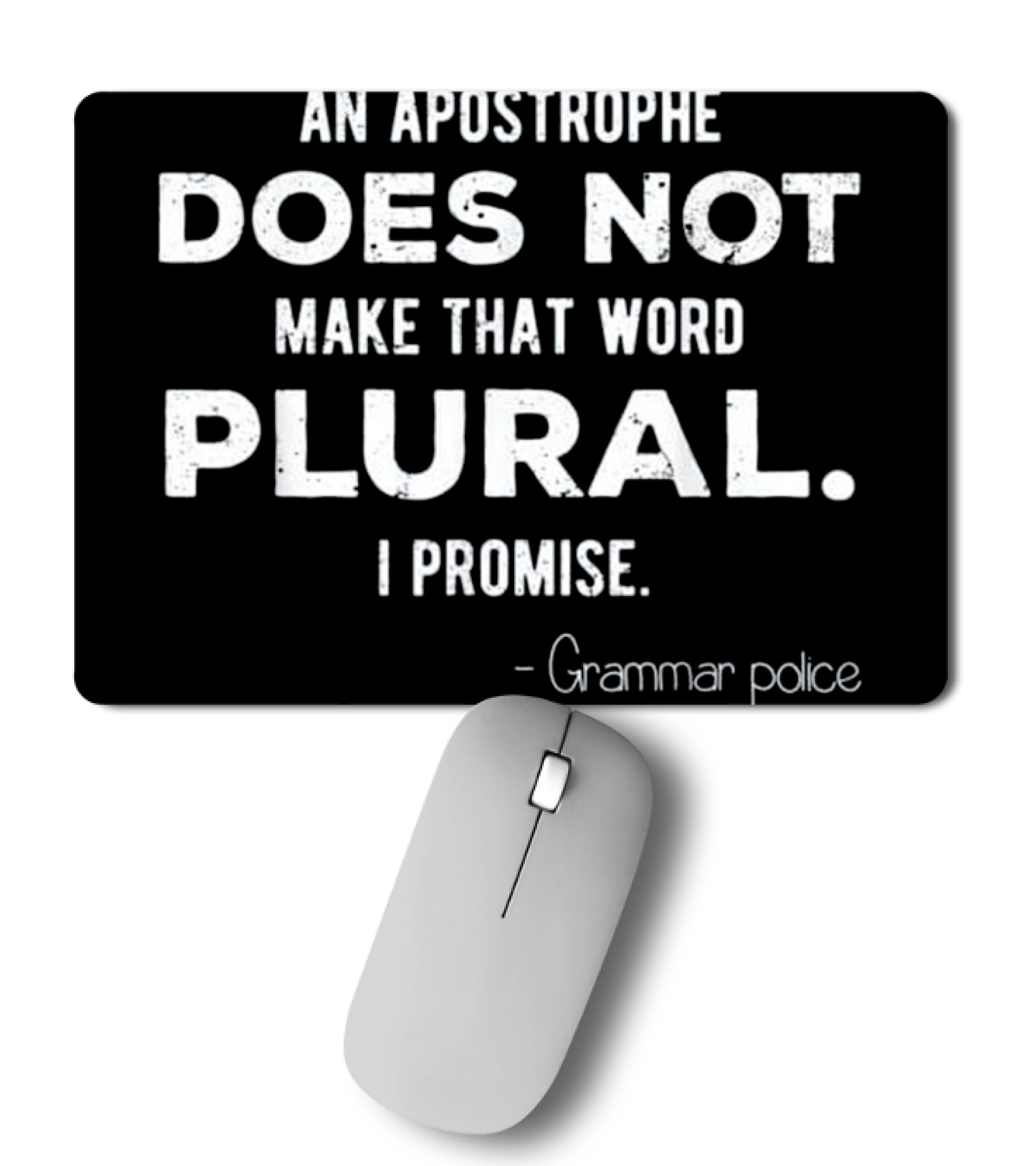 Funny Grammar Police for En Mousepad
