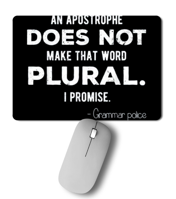 Funny Grammar Police for En Mousepad Funny Grammar Police for En Mousepad