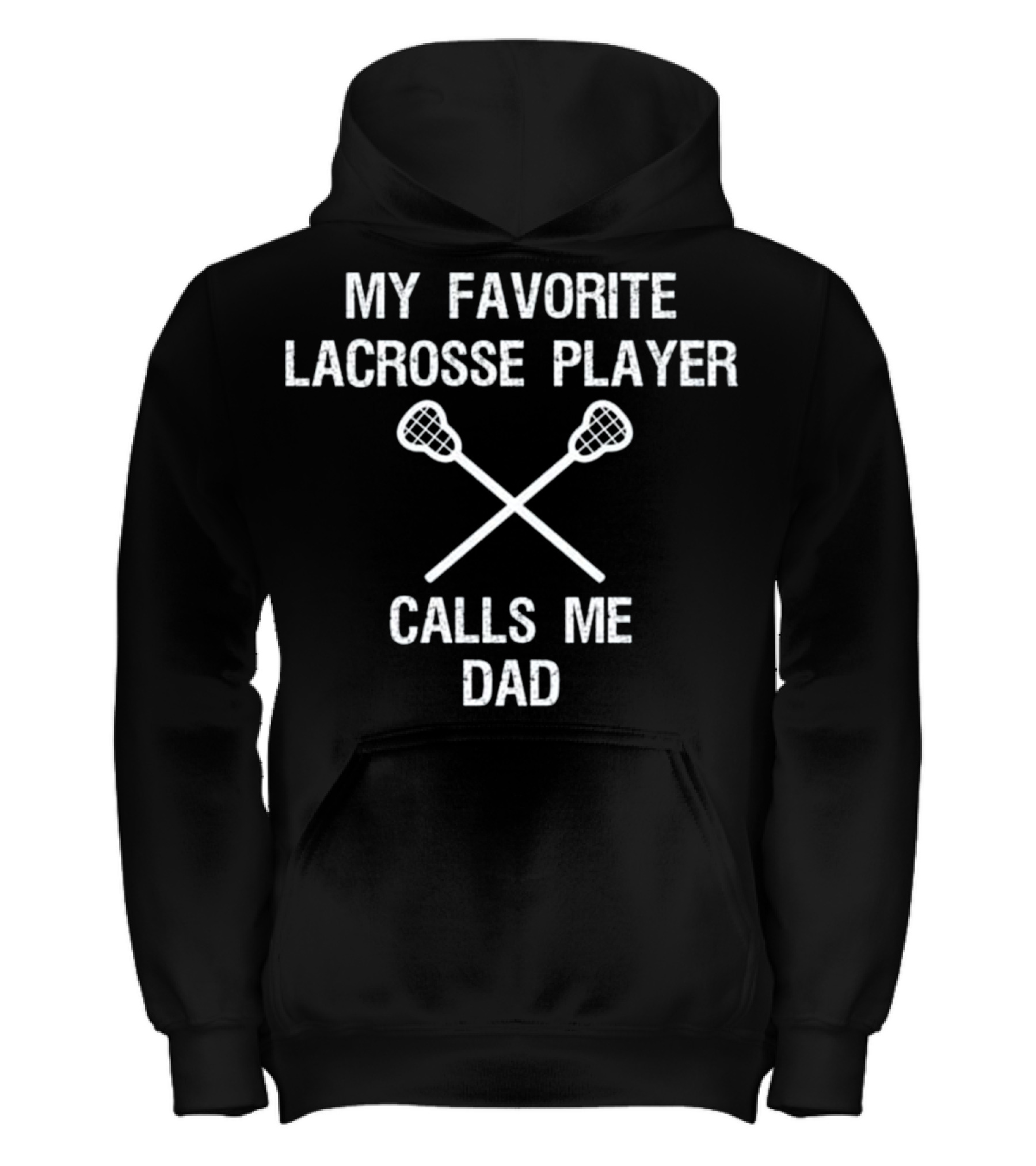 Lacrosse Dad - Funny Favorite Player Kids Hoodie