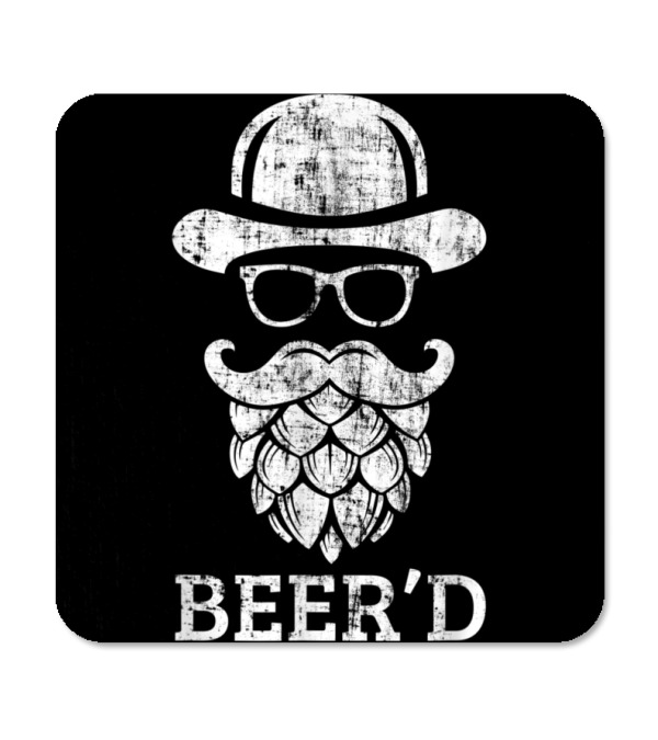 Beerd Funny Beard Hop Head for Cr Coaster Beerd Funny Beard Hop Head for Cr Coaster