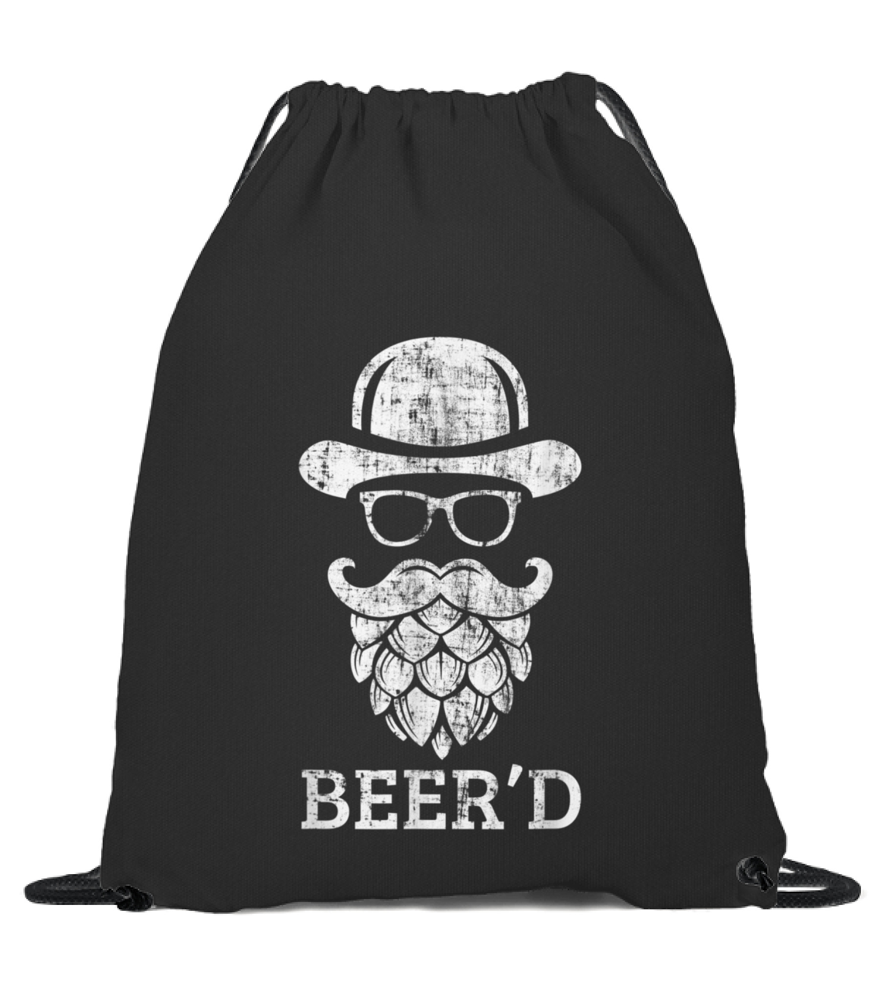 Beerd Funny Beard Hop Hea...Drawstring Bag Beerd Funny Beard Hop Hea...Drawstring Bag