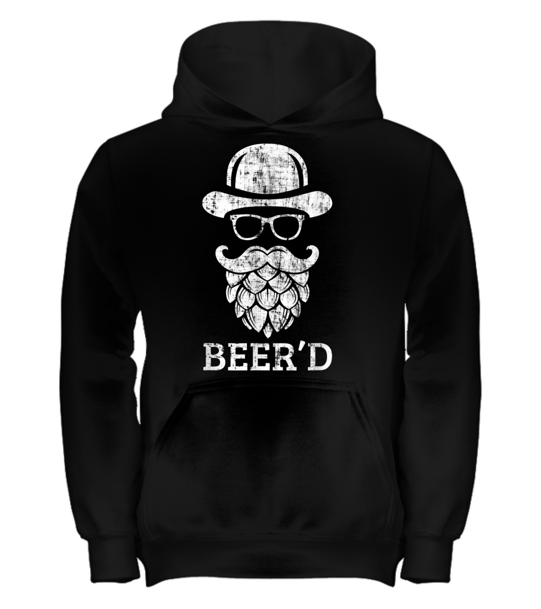 Beerd Funny Beard Hop Head for Cr Kids Hoodie