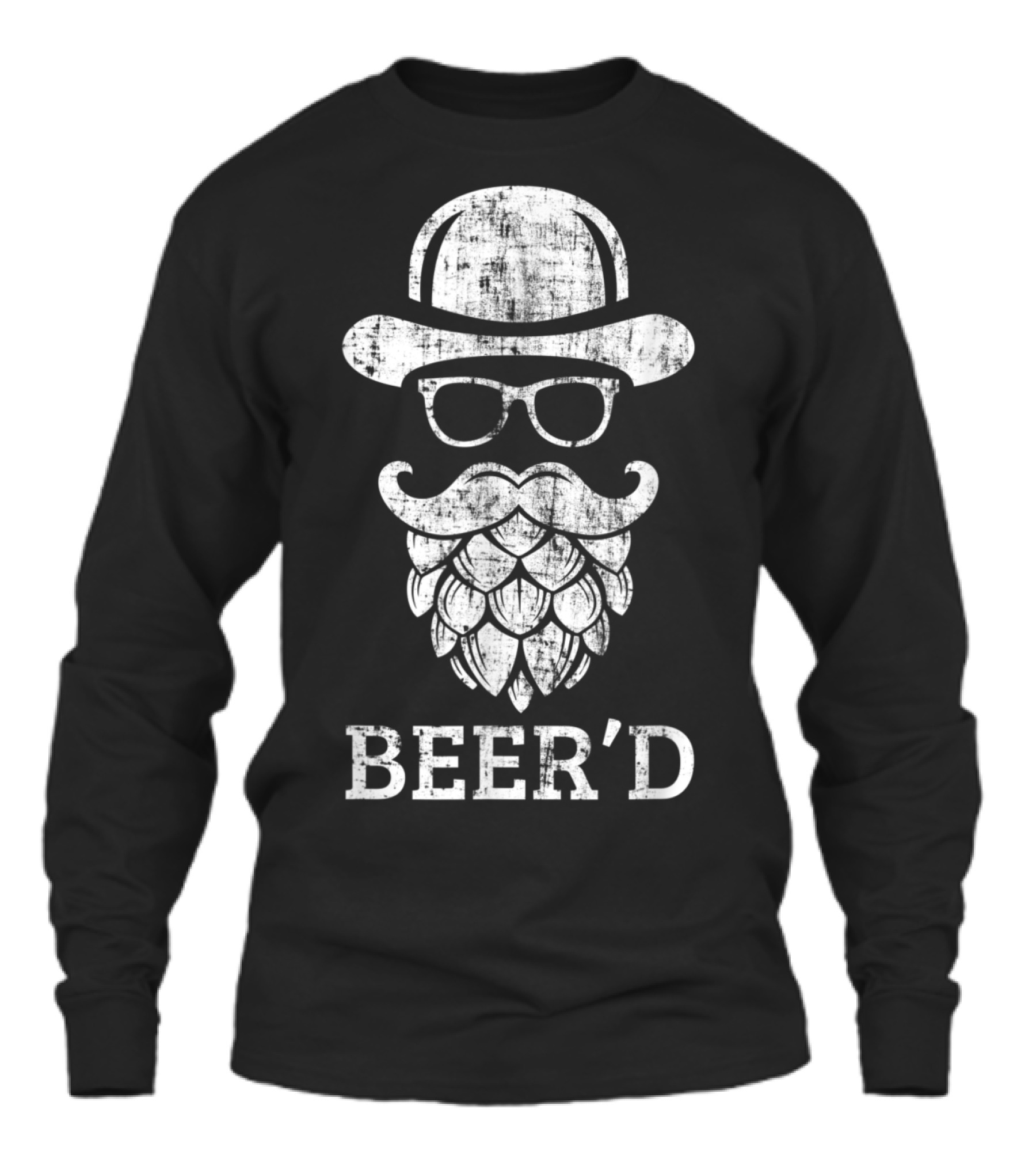 Beerd Funny Beard Hop Head for Cr Unisex Long Sleeve