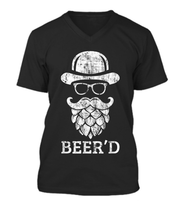 Beerd Funny Beard Hop Head for Cr V-Neck Unisex T-Shirt Beerd Funny Beard Hop Head for Cr V-Neck Unisex T-Shirt