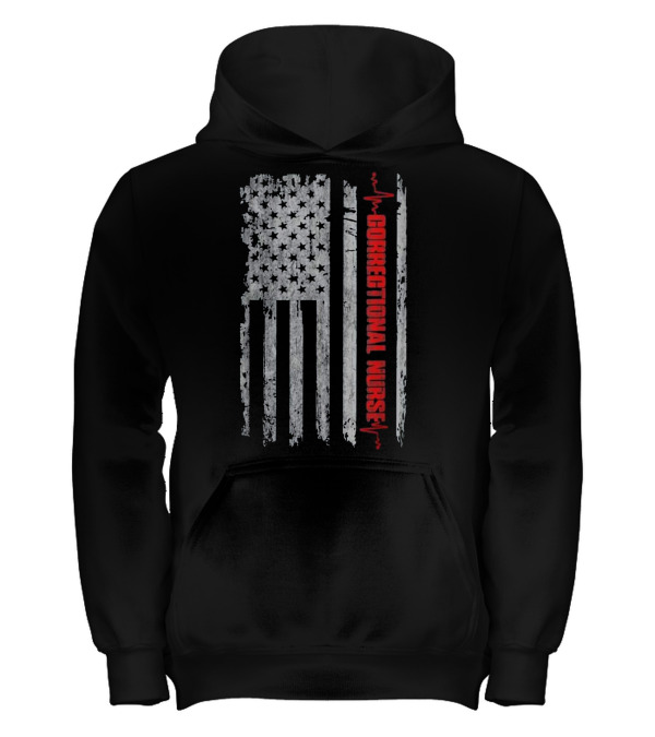 Correctional Nurse Vintage American Flag N Kids Hoodie Correctional Nurse Vintage American Flag N Kids Hoodie
