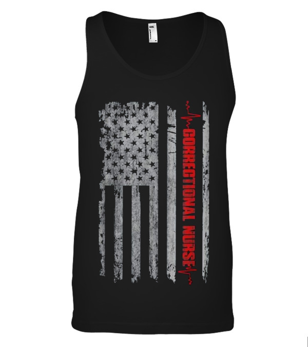 Correctional Nurse Vintage American Flag N Tank Top Correctional Nurse Vintage American Flag N Tank Top