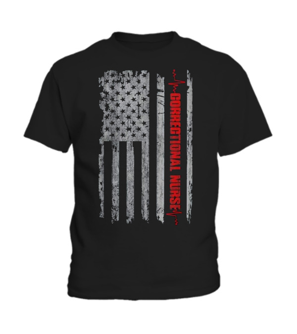Correctional Nurse Vintage American Flag N Toddler T-Shirt Correctional Nurse Vintage American Flag N Toddler T-Shirt